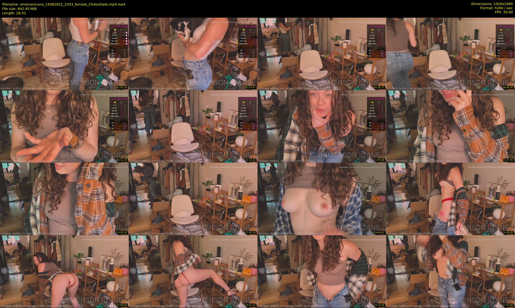 emersoncane — 29 minute Chaturbate female cam show recording, 1080p, Aug 15, 2022