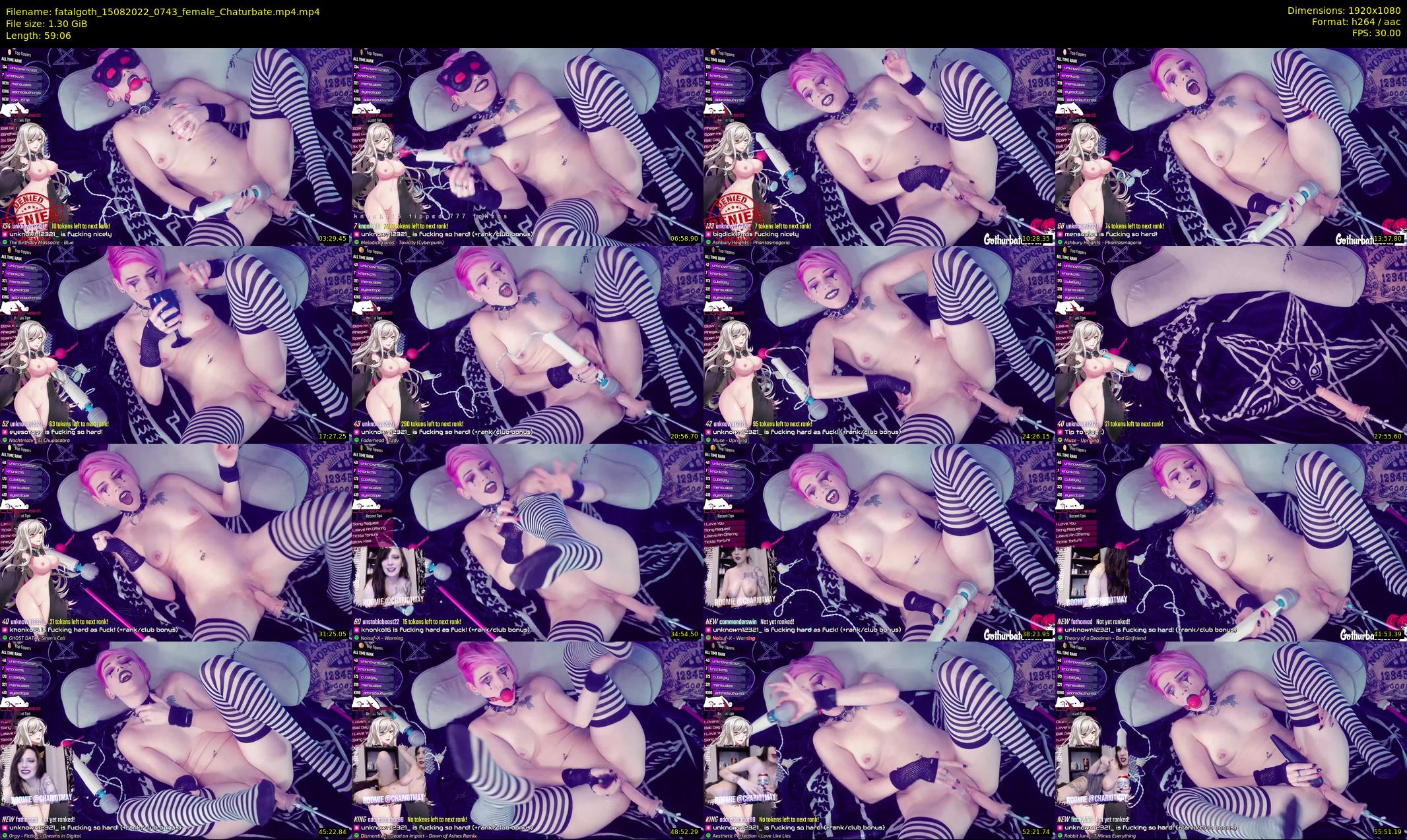 fatalgoth — 60 minute Chaturbate couple cam show recording, 1080p, Aug 15, 2022