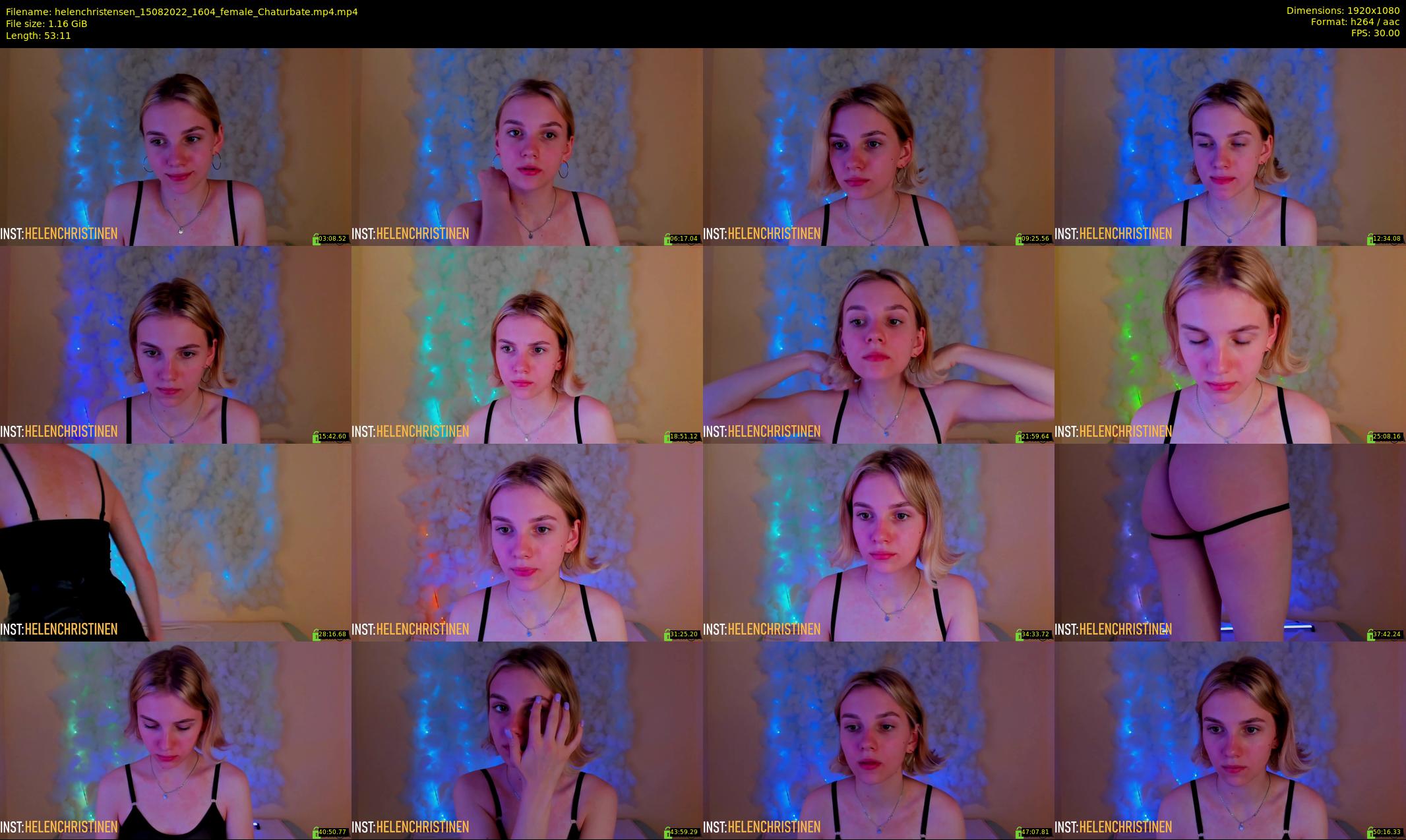 helenchristensen — 54 minute Chaturbate female cam show recording, 1080p, Aug 15, 2022