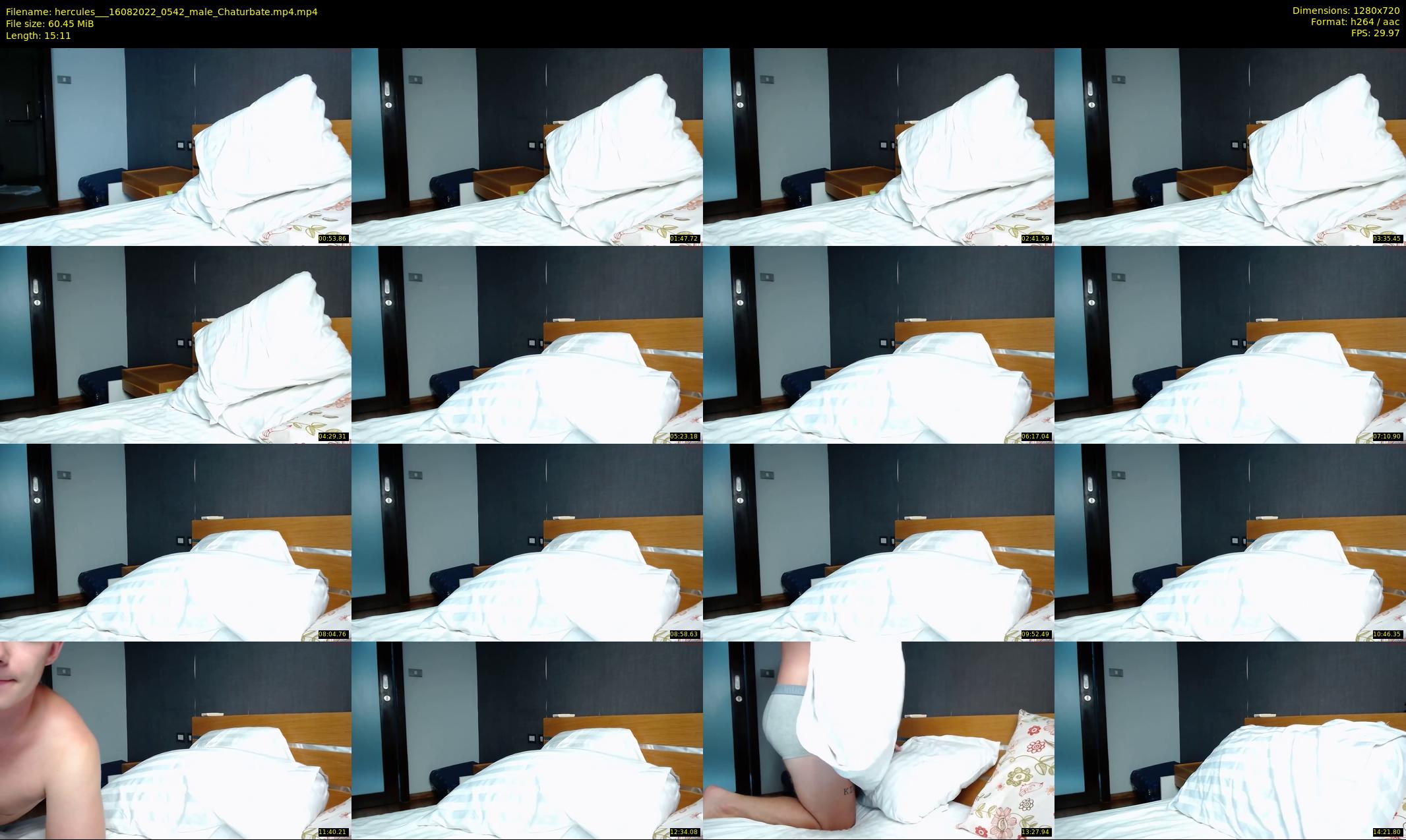 hercules__ — 16 minute Chaturbate male cam show recording, 720p, Aug 16, 2022