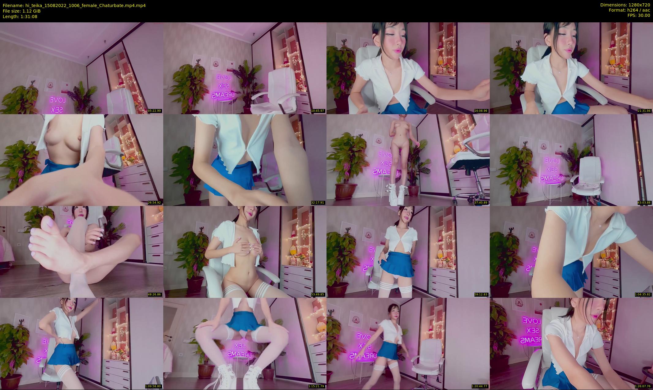 hi_teika — 92 minute Chaturbate female cam show recording, 720p, Aug 15, 2022
