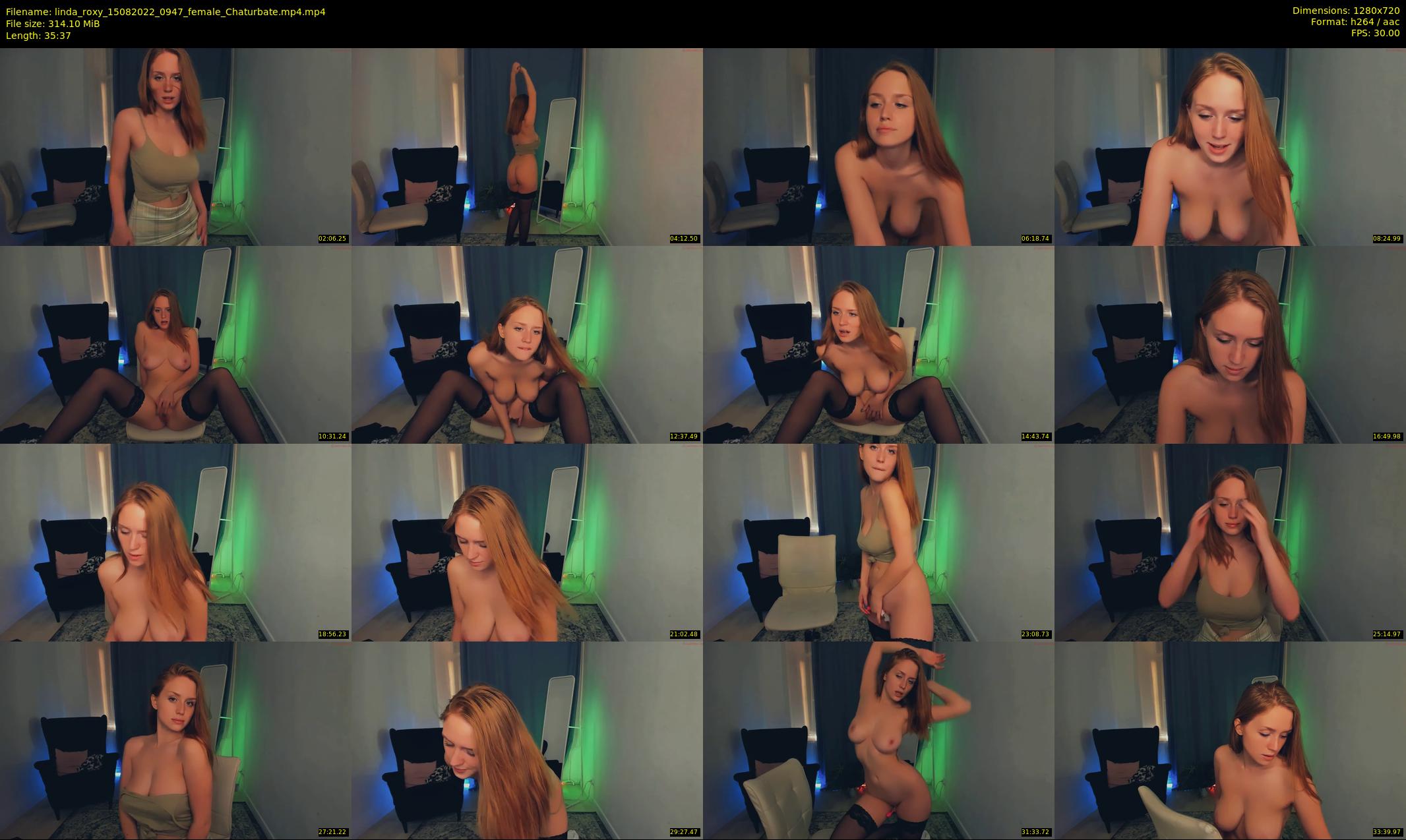 linda_roxy — 36 minute Chaturbate female cam show recording, 720p, Aug 15, 2022