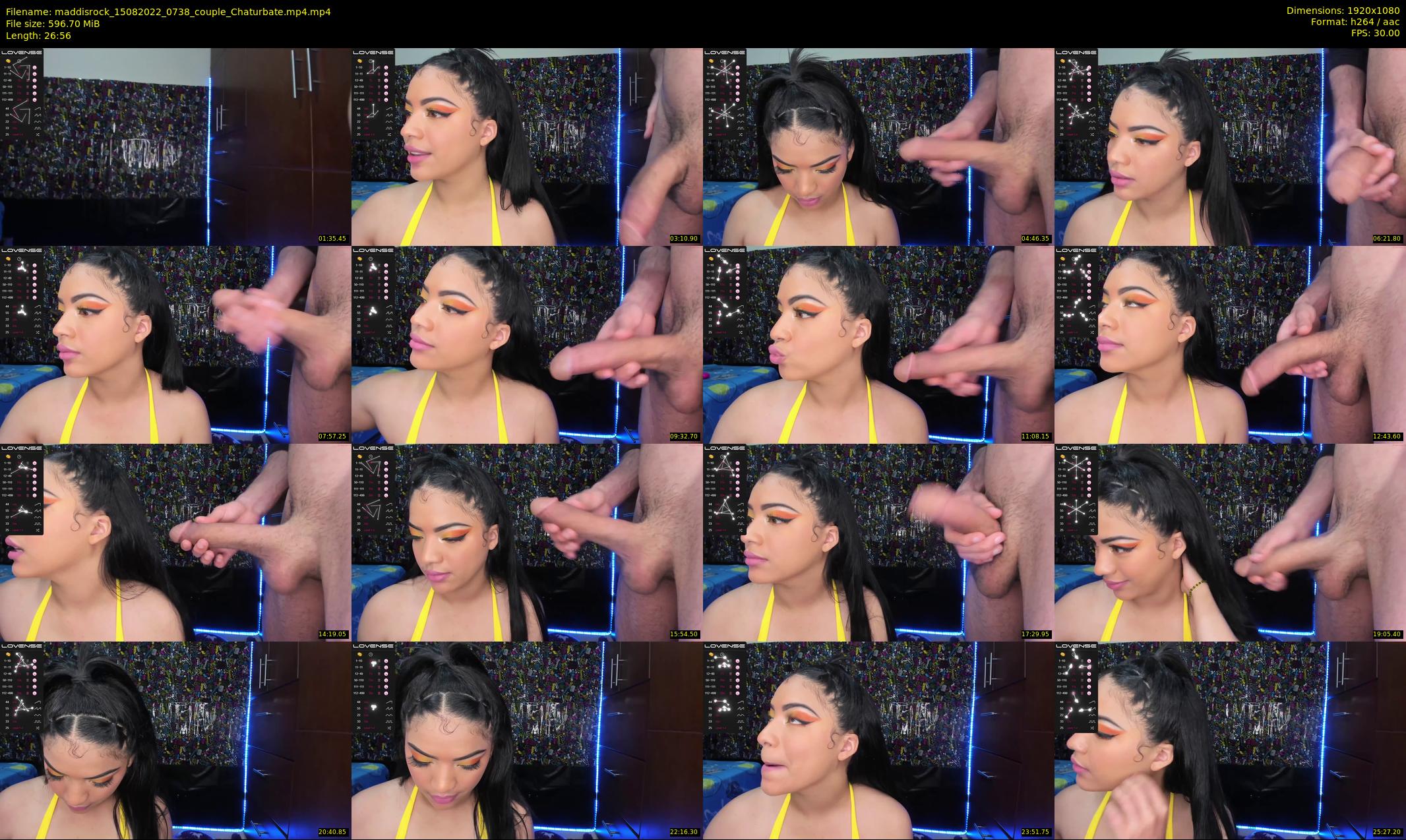 maddisrock — 27 minute Chaturbate couple cam show recording, 1080p, Aug 15, 2022