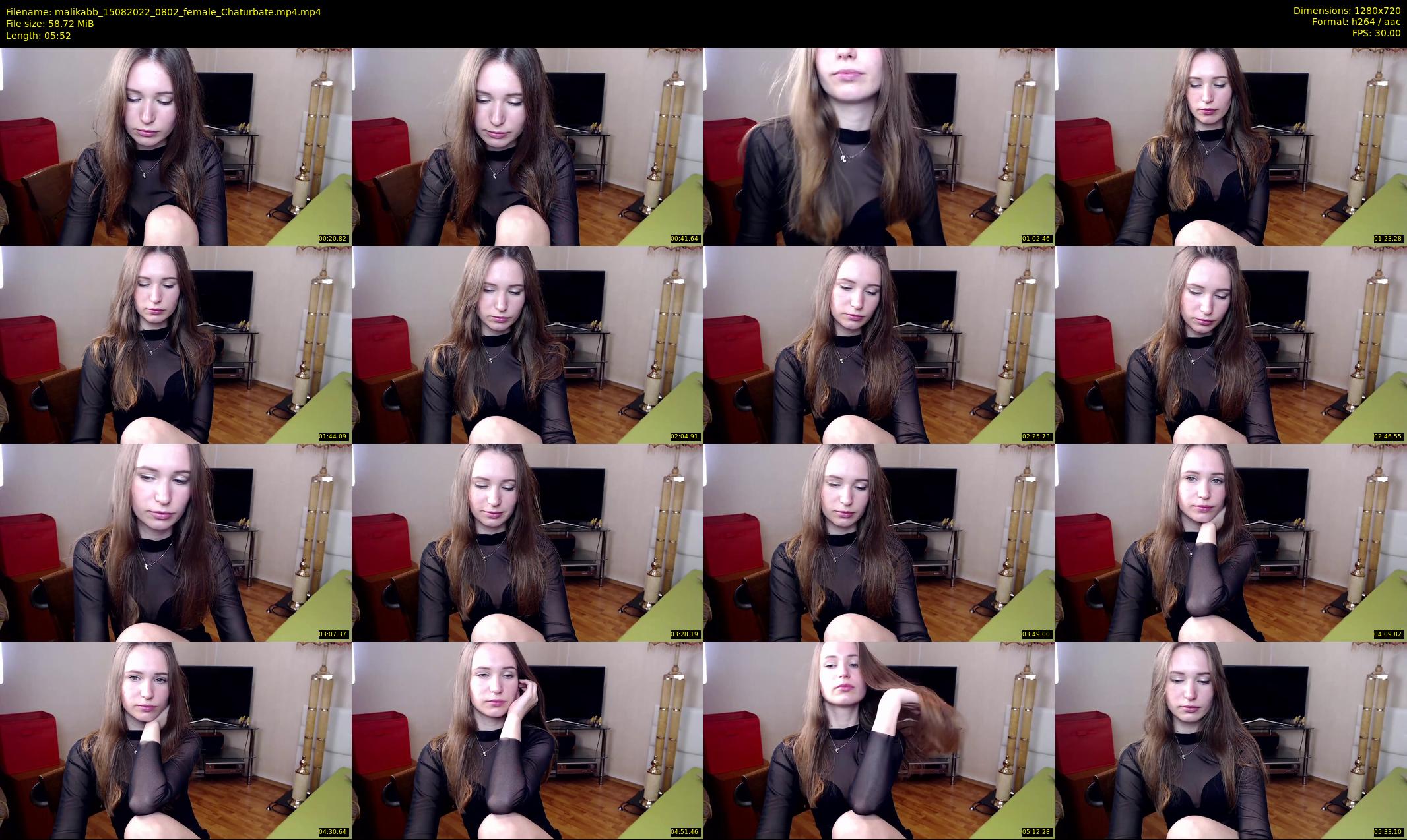 malikabb — 6 minute Chaturbate female cam show recording, 720p, Aug 15, 2022