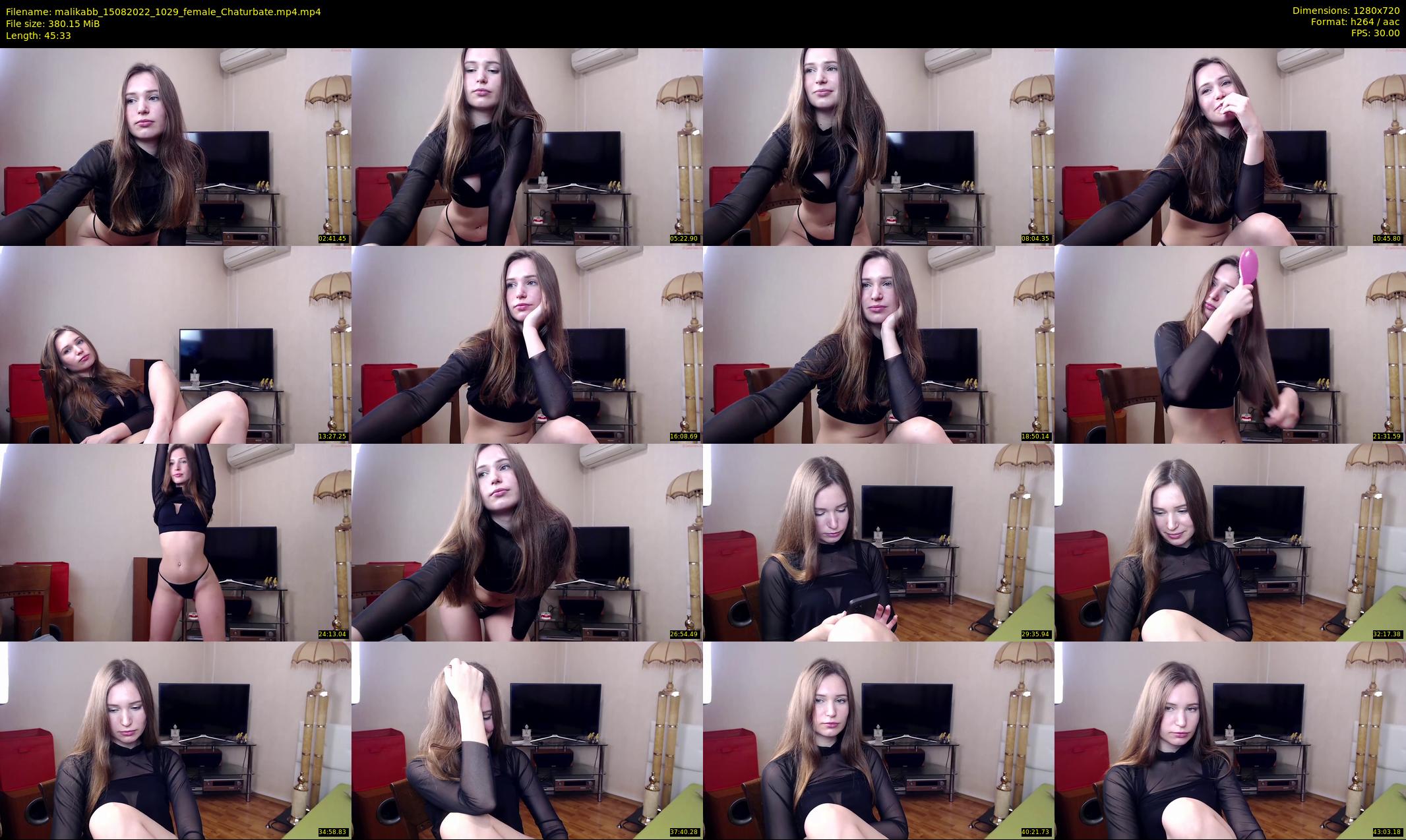 malikabb — 46 minute Chaturbate female cam show recording, 720p, Aug 15, 2022