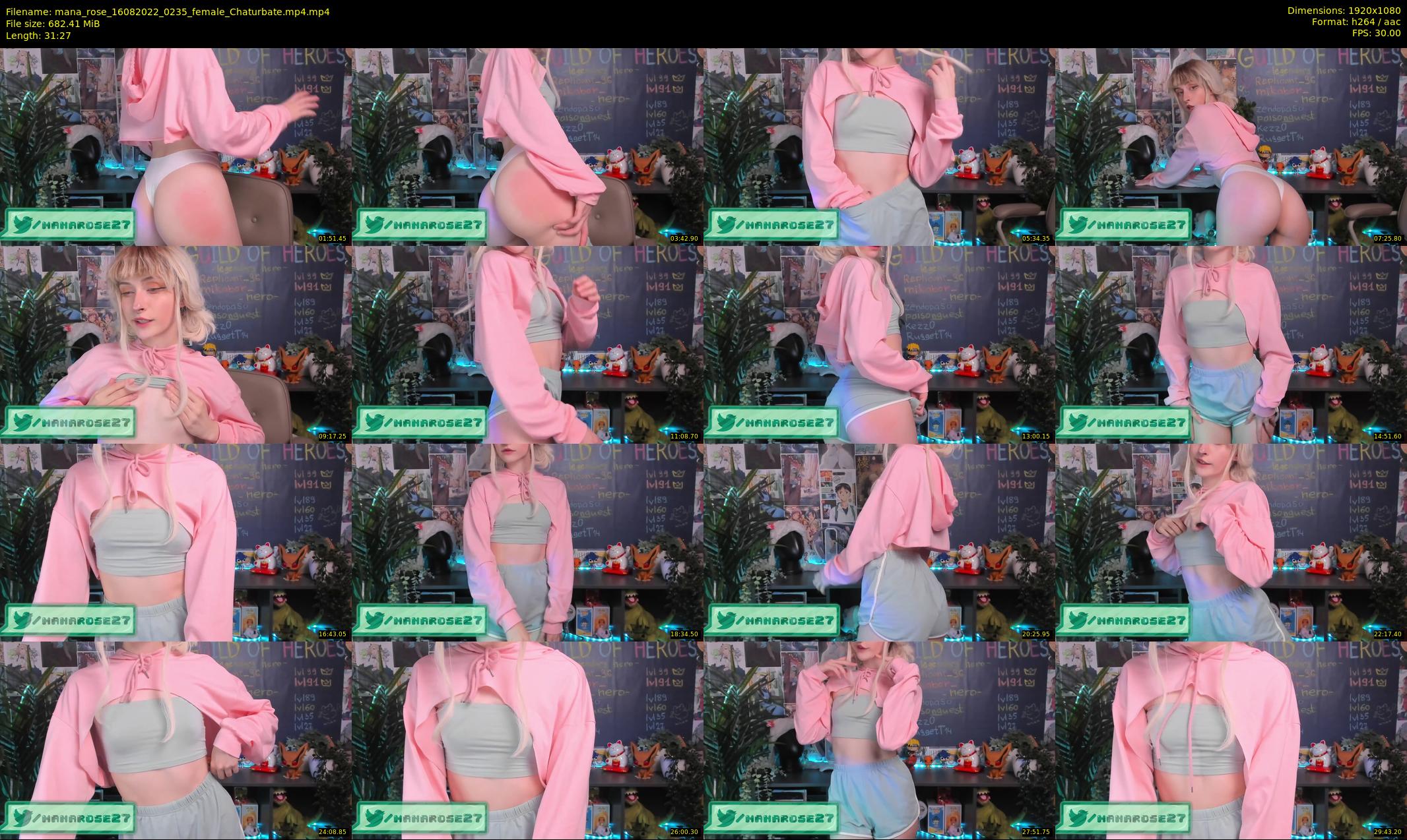 mana_rose — 32 minute Chaturbate female cam show recording, 1080p, Aug 16, 2022