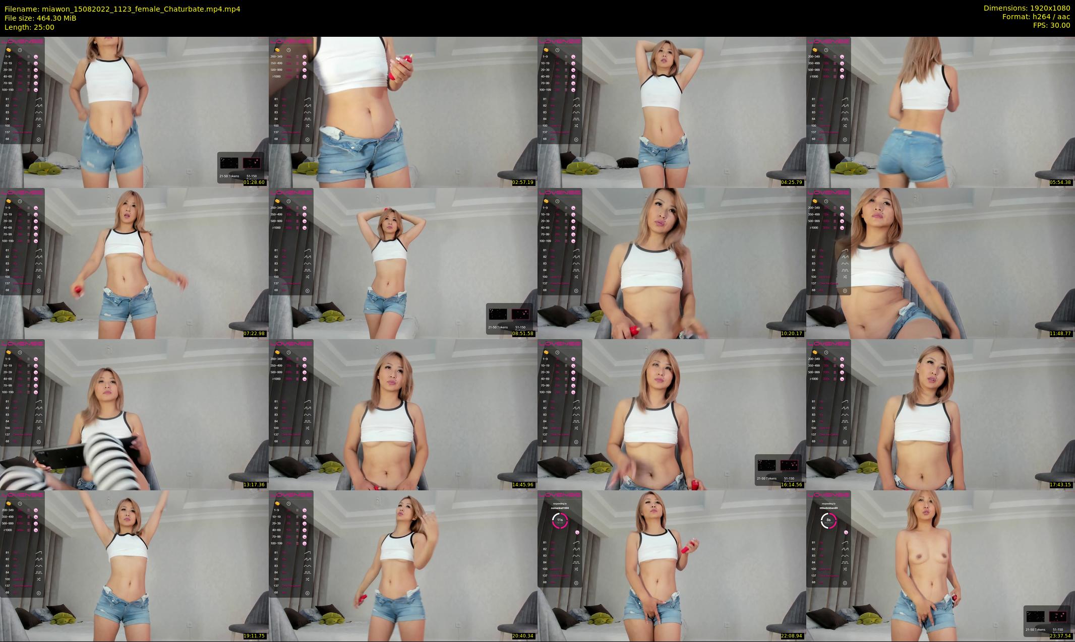 miawon — 25 minute Chaturbate female cam show recording, 1080p, Aug 15, 2022