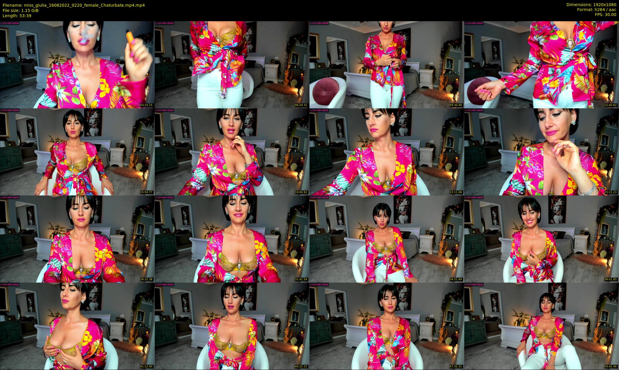 miss_giulia — 54 minute Chaturbate female cam show recording, 1080p, Aug 16, 2022