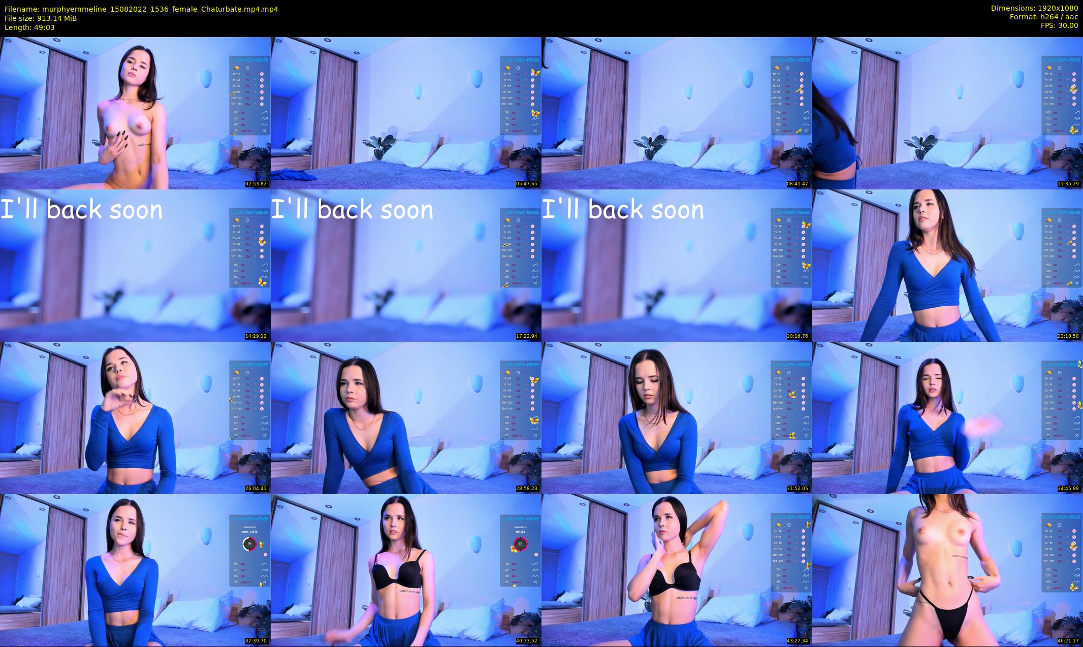 murphyemmeline — 50 minute Chaturbate female cam show recording, 1080p, Aug 15, 2022