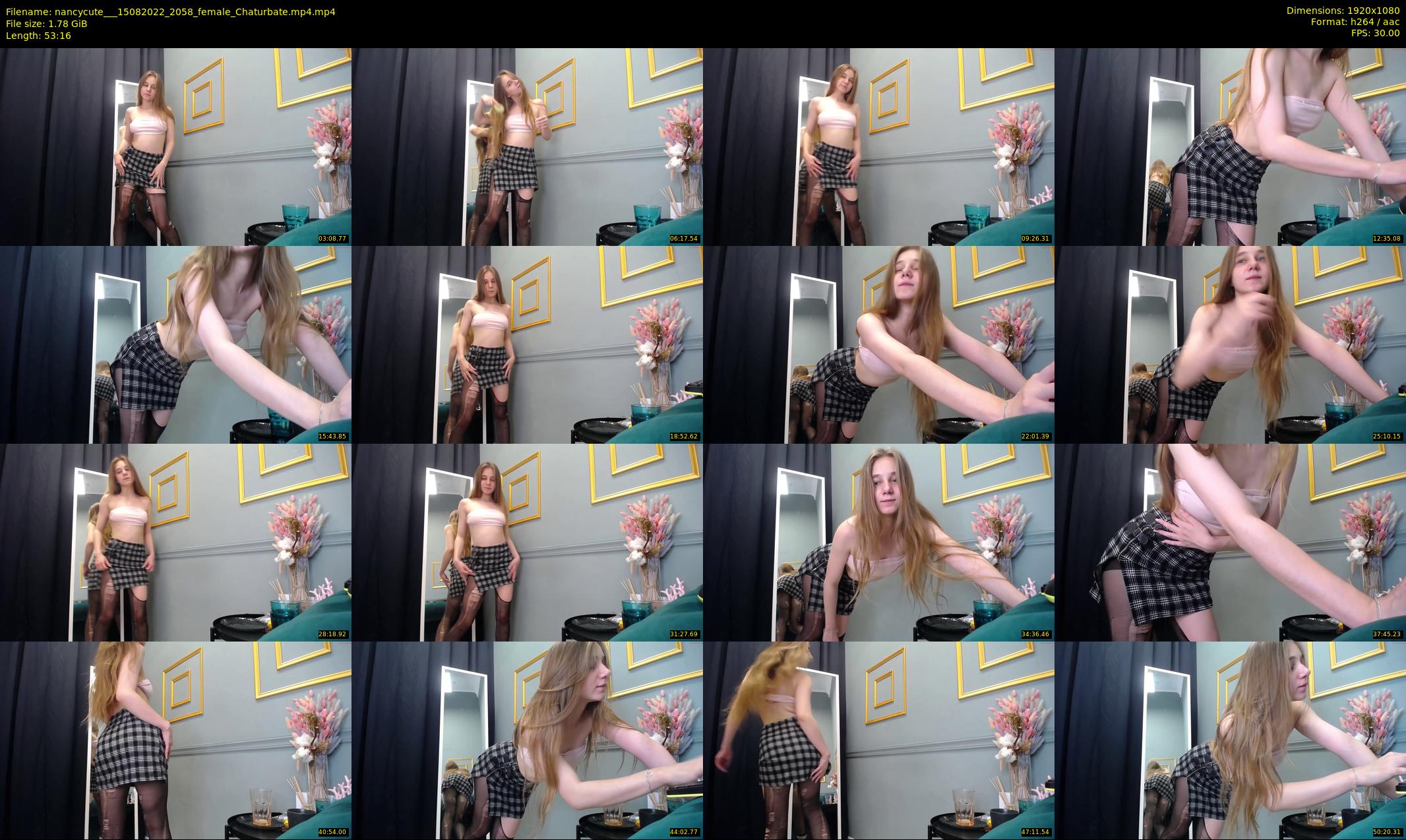 nancycute__ — 54 minute Chaturbate female cam show recording, 1080p, Aug 15, 2022