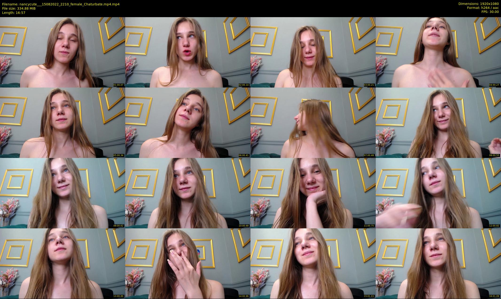nancycute__ — 17 minute Chaturbate female cam show recording, 1080p, Aug 15, 2022