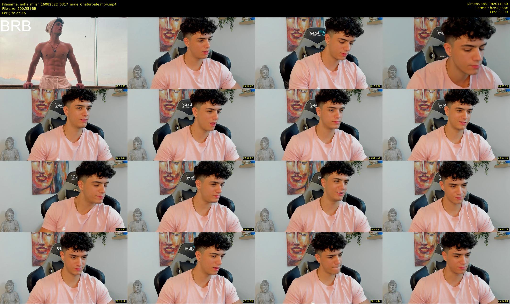 noha_miler — 28 minute Chaturbate male cam show recording, 1080p, Aug 16, 2022