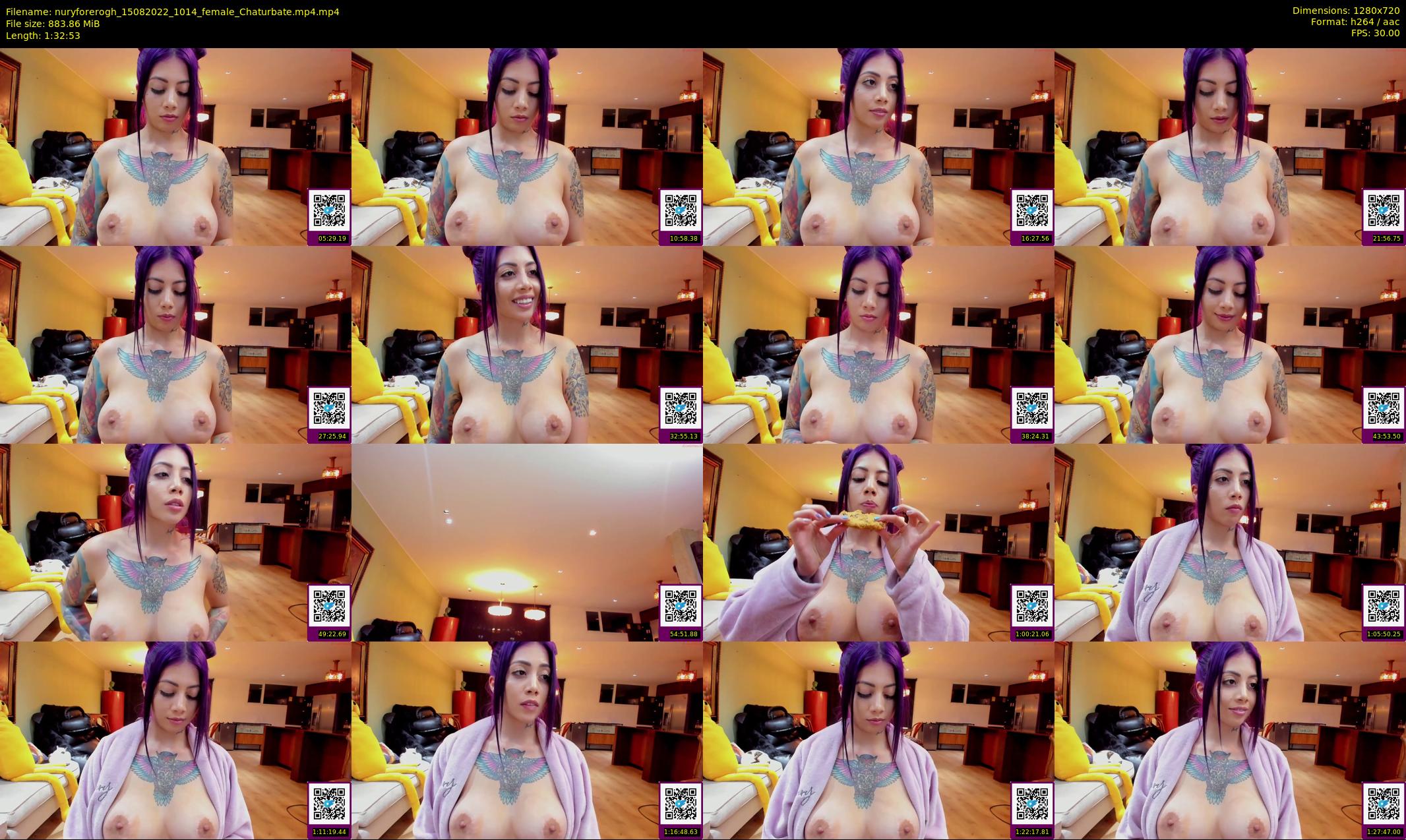 nuryforerogh — 93 minute Chaturbate female cam show recording, 720p, Aug 15, 2022