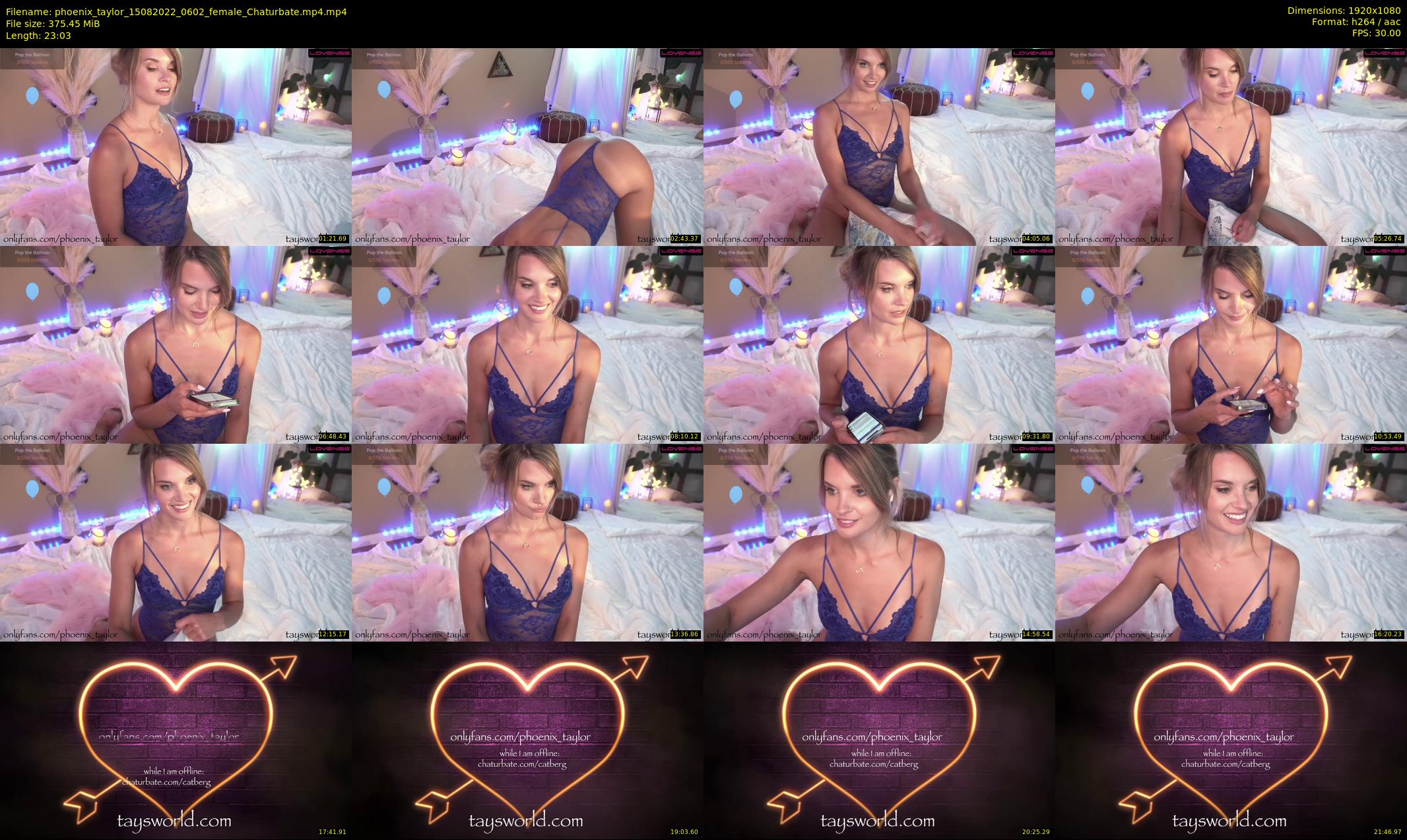 phoenix_taylor — 24 minute Chaturbate female cam show recording, 1080p, Aug 15, 2022
