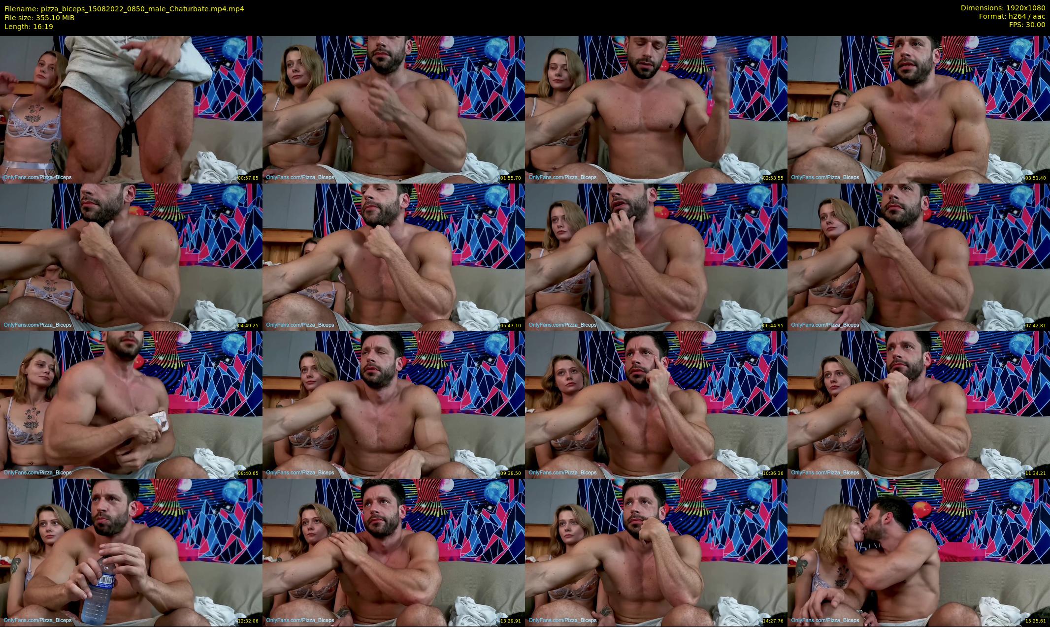 pizza_biceps — 17 minute Chaturbate male cam show recording, 1080p, Aug 15, 2022
