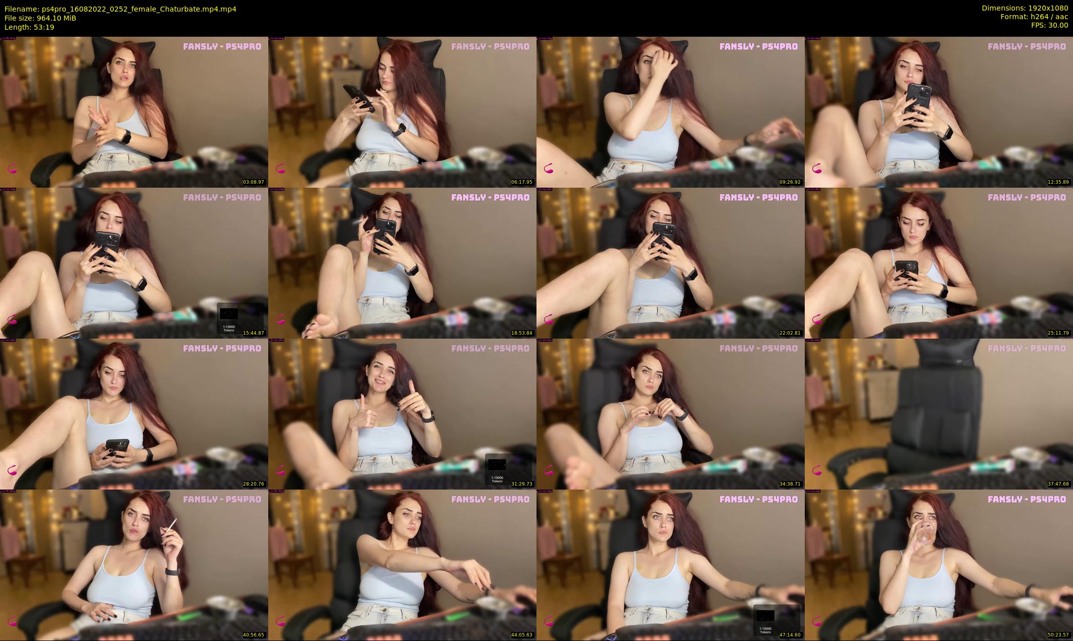 ps4pro — 54 minute Chaturbate female cam show recording, 1080p, Aug 16, 2022