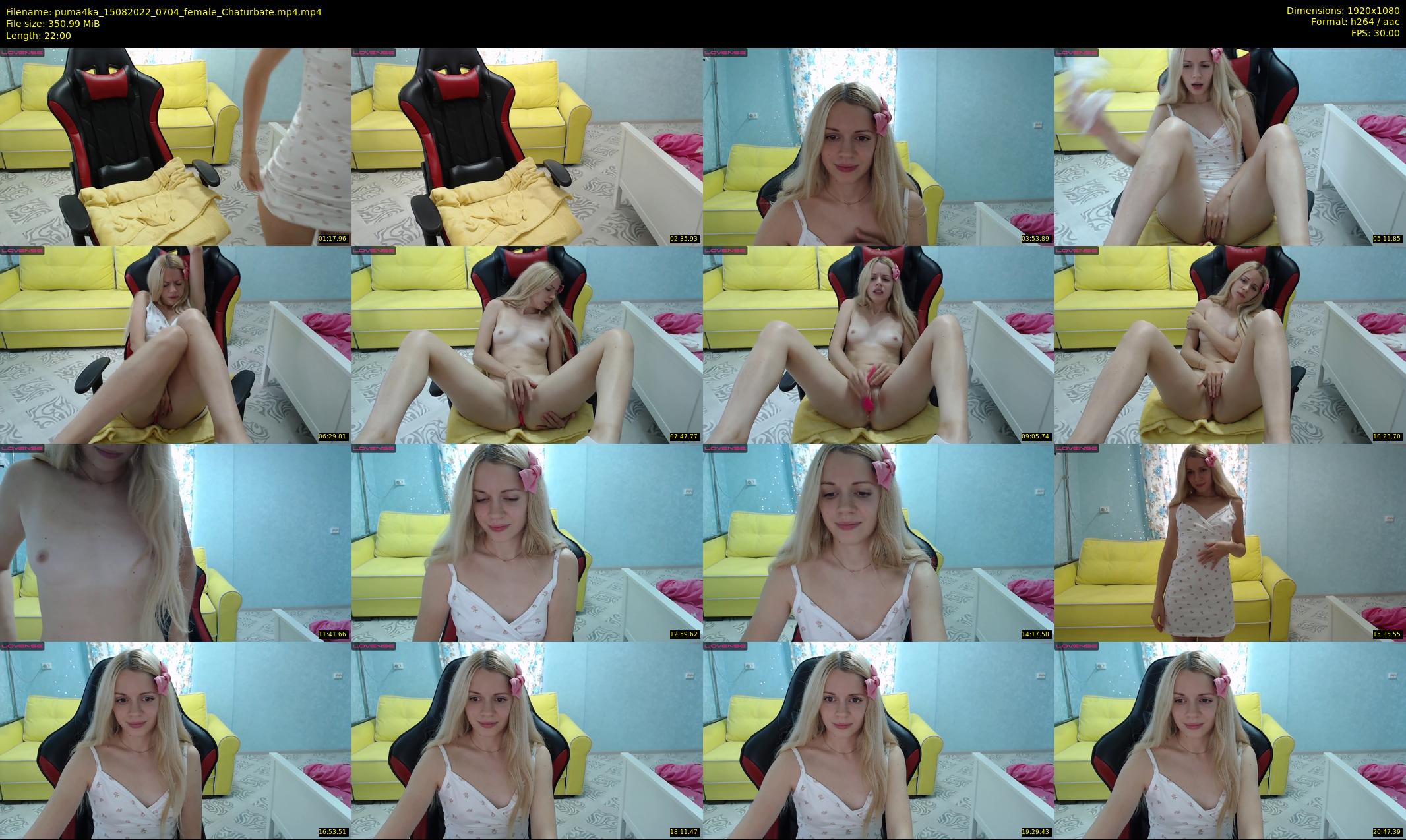 puma4ka — 22 minute Chaturbate female cam show recording, 1080p, Aug 15, 2022