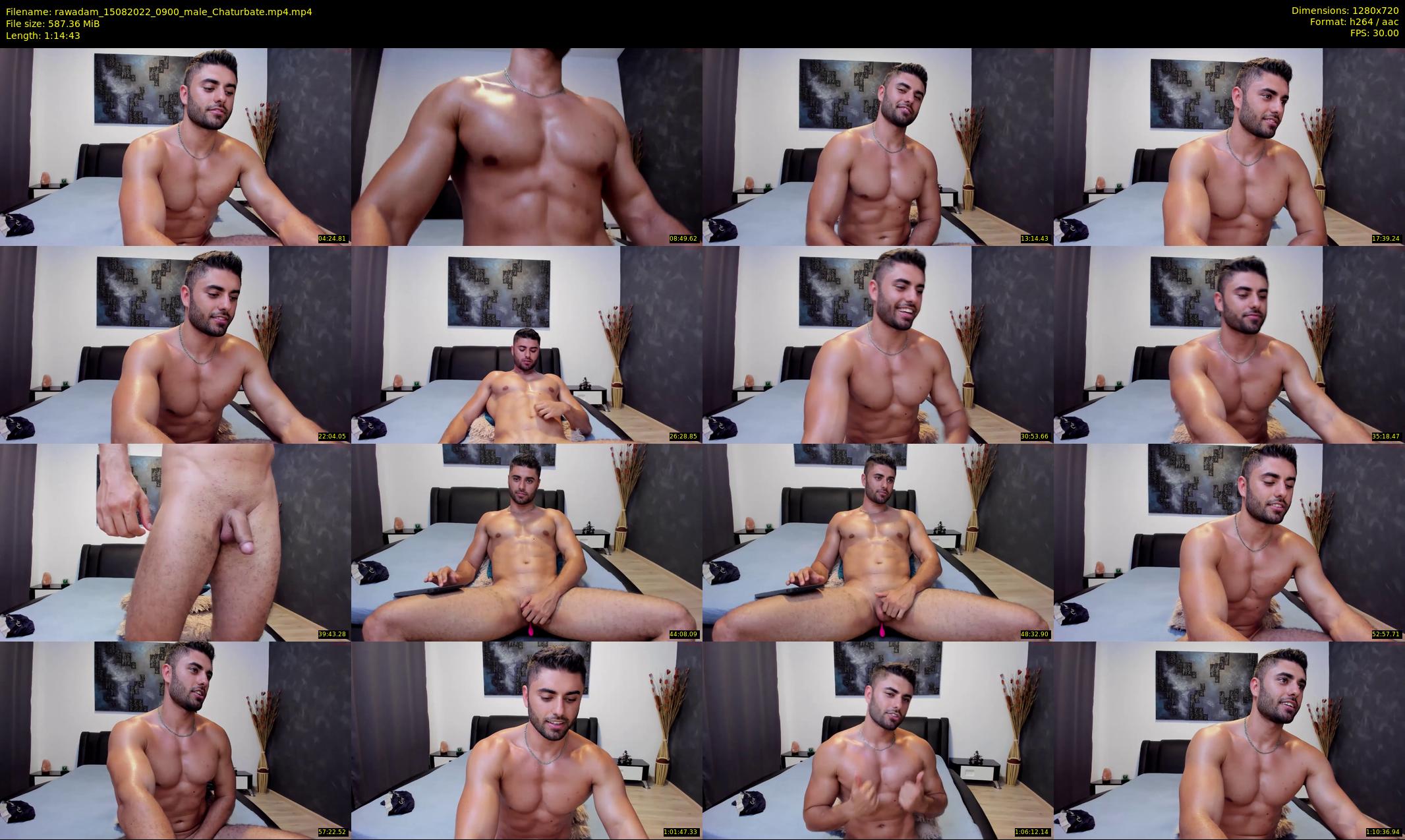 rawadam — 75 minute Chaturbate male cam show recording, 720p, Aug 15, 2022