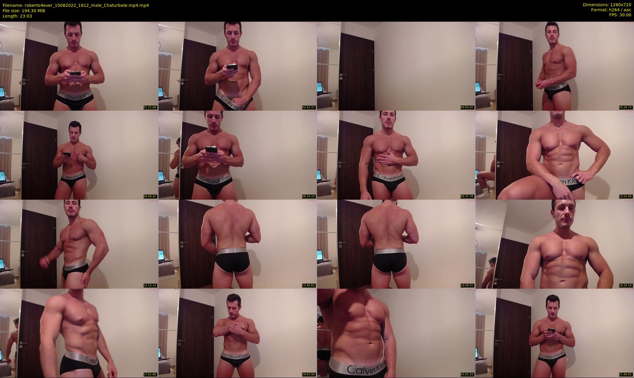 roberto4ever — 24 minute Chaturbate male cam show recording, 720p, Aug 15, 2022