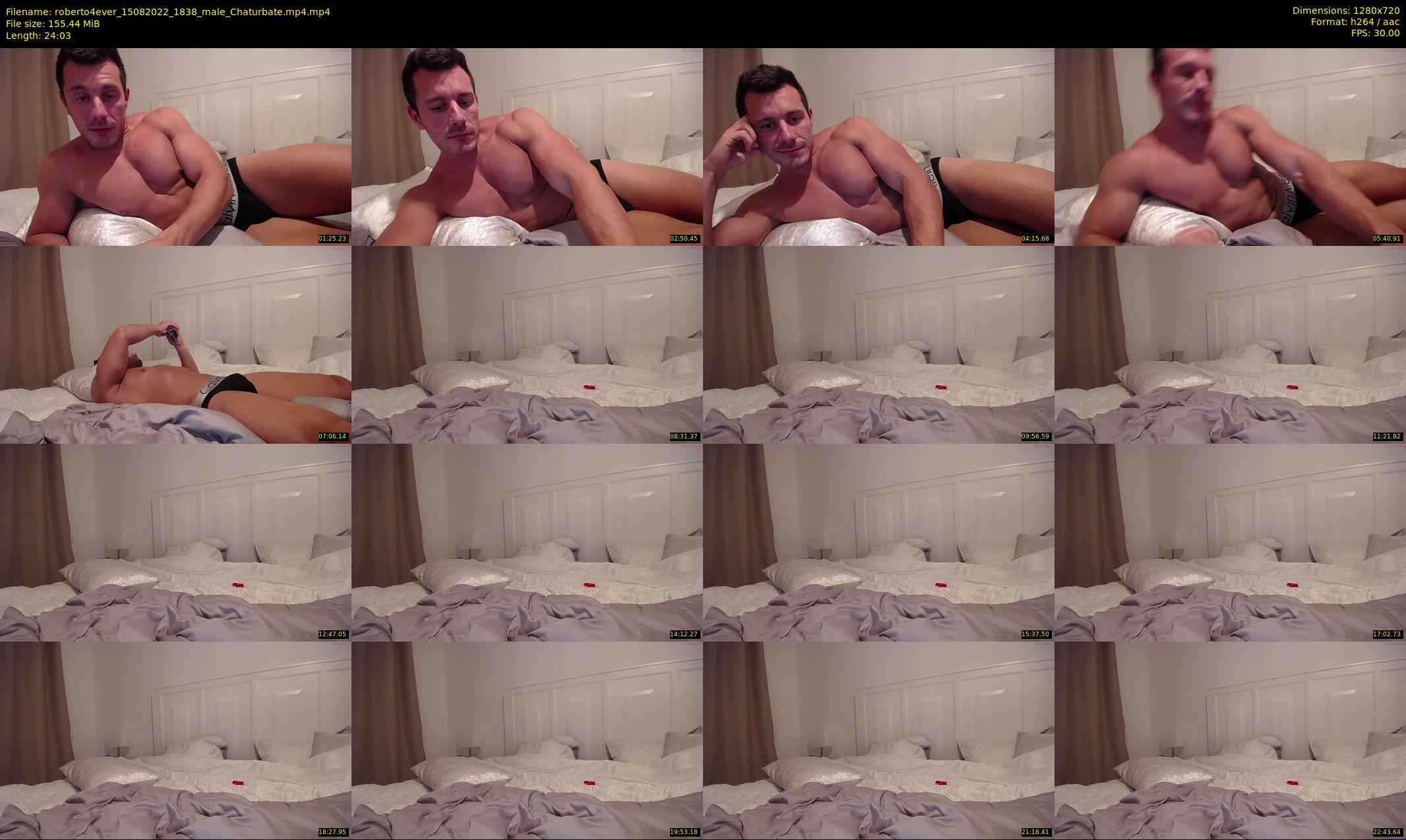 roberto4ever — 25 minute Chaturbate male cam show recording, 720p, Aug 15, 2022