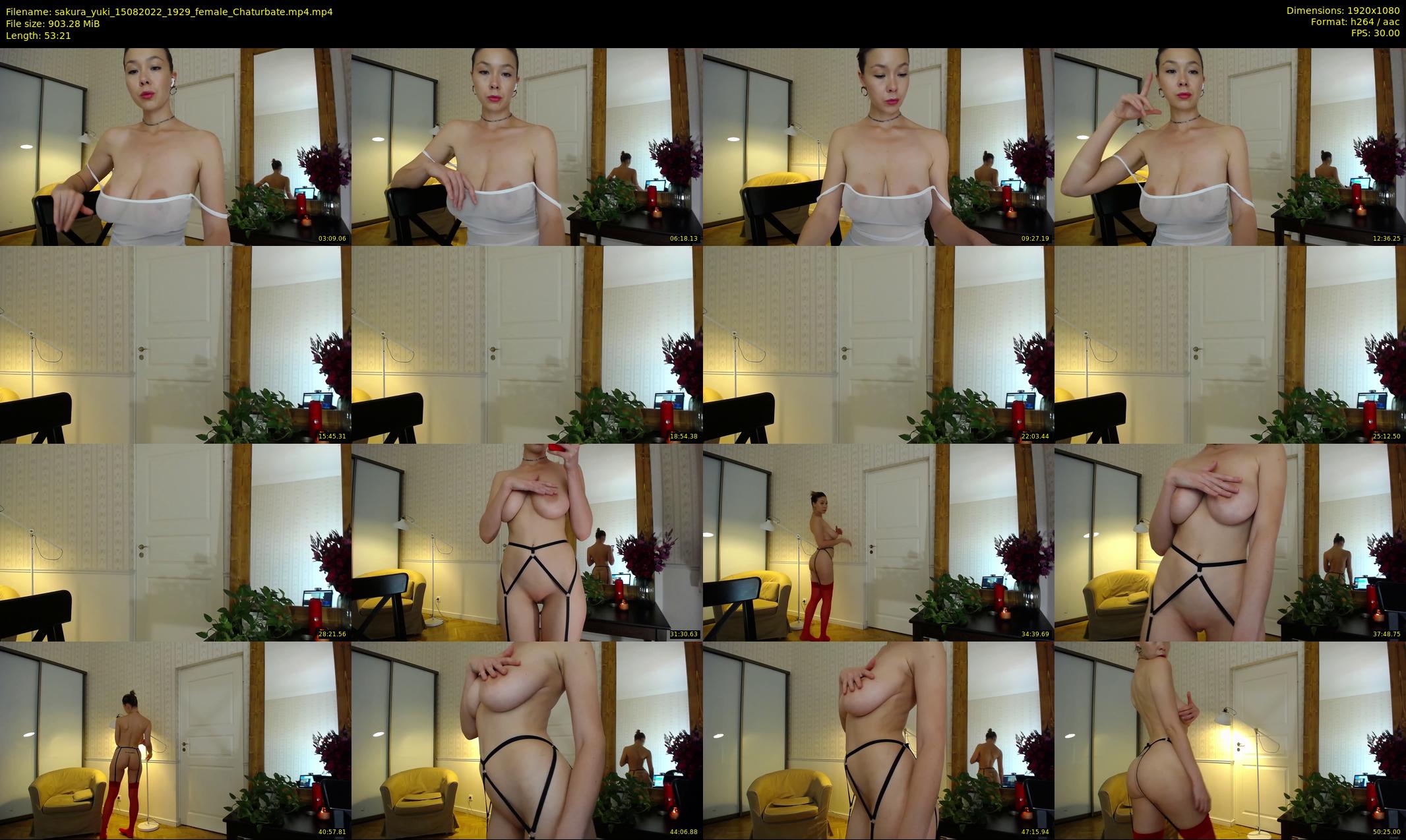 sakura_yuki — 54 minute Chaturbate female cam show recording, 1080p, Aug 15, 2022