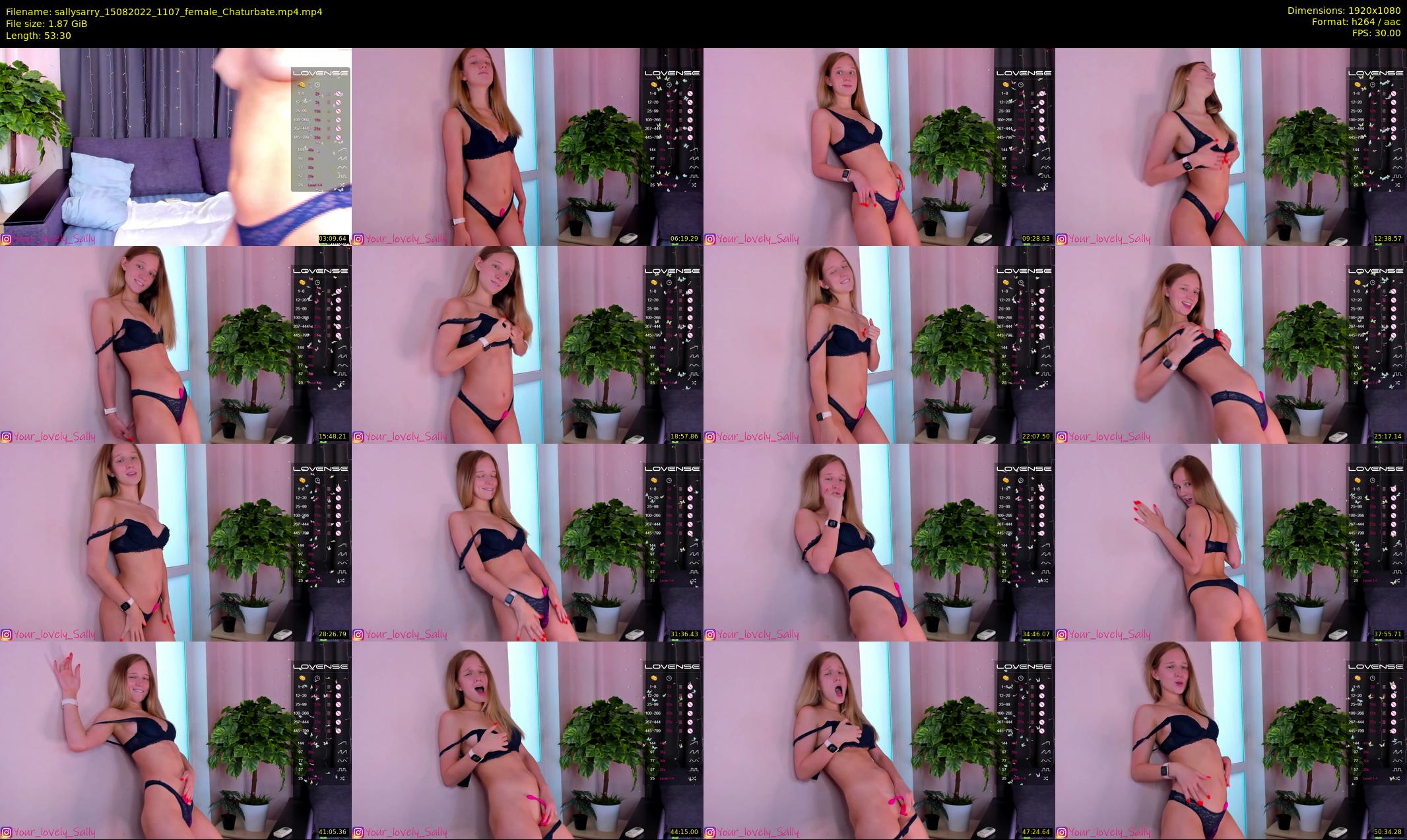 sallysarry — 54 minute Chaturbate couple cam show recording, 1080p, Aug 15, 2022