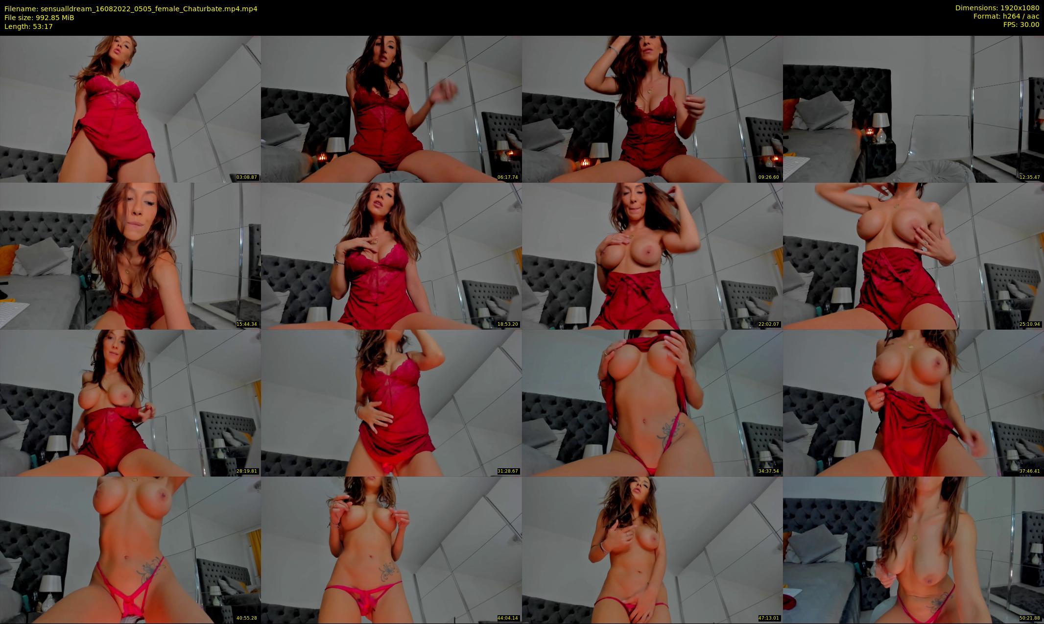 sensualldream — 54 minute Chaturbate female cam show recording, 1080p, Aug 16, 2022