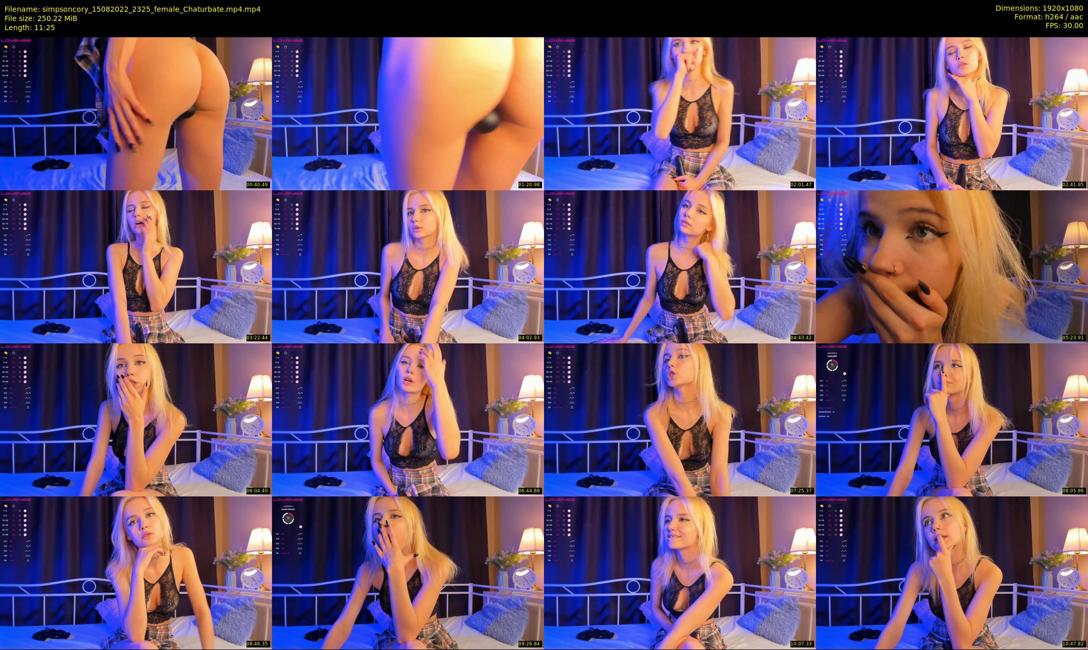 simpsoncory — 12 minute Chaturbate female cam show recording, 1080p, Aug 15, 2022