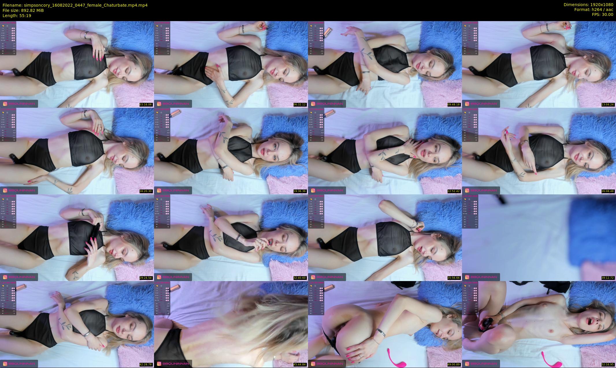 simpsoncory — 56 minute Chaturbate female cam show recording, 1080p, Aug 16, 2022