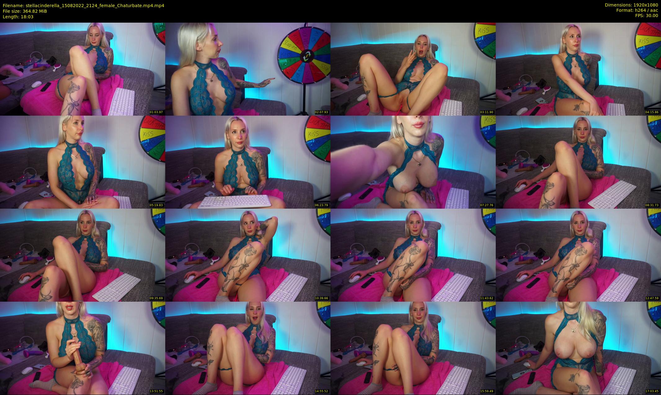 stellacinderella — 19 minute Chaturbate female cam show recording, 1080p, Aug 15, 2022