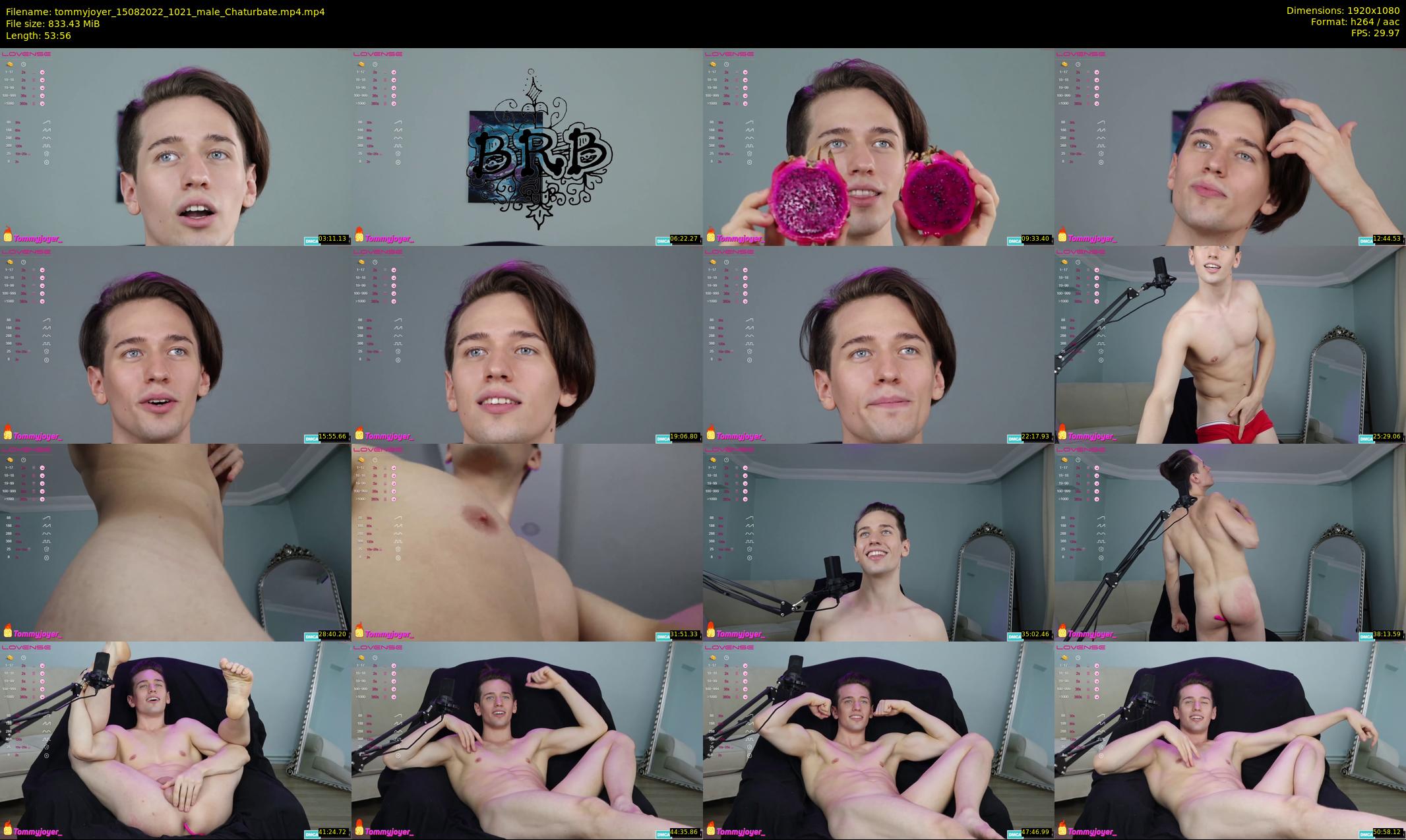 tommyjoyer — 54 minute Chaturbate male cam show recording, 1080p, Aug 15, 2022