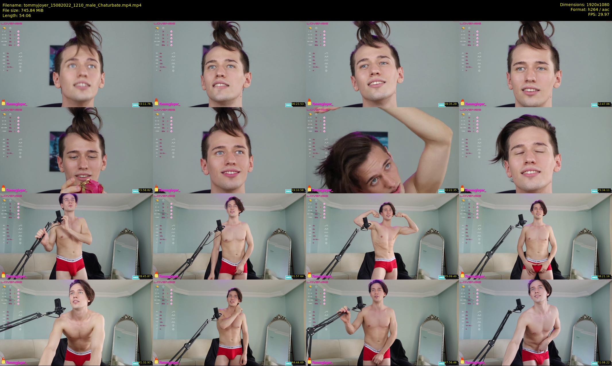 tommyjoyer — 55 minute Chaturbate male cam show recording, 1080p, Aug 15, 2022