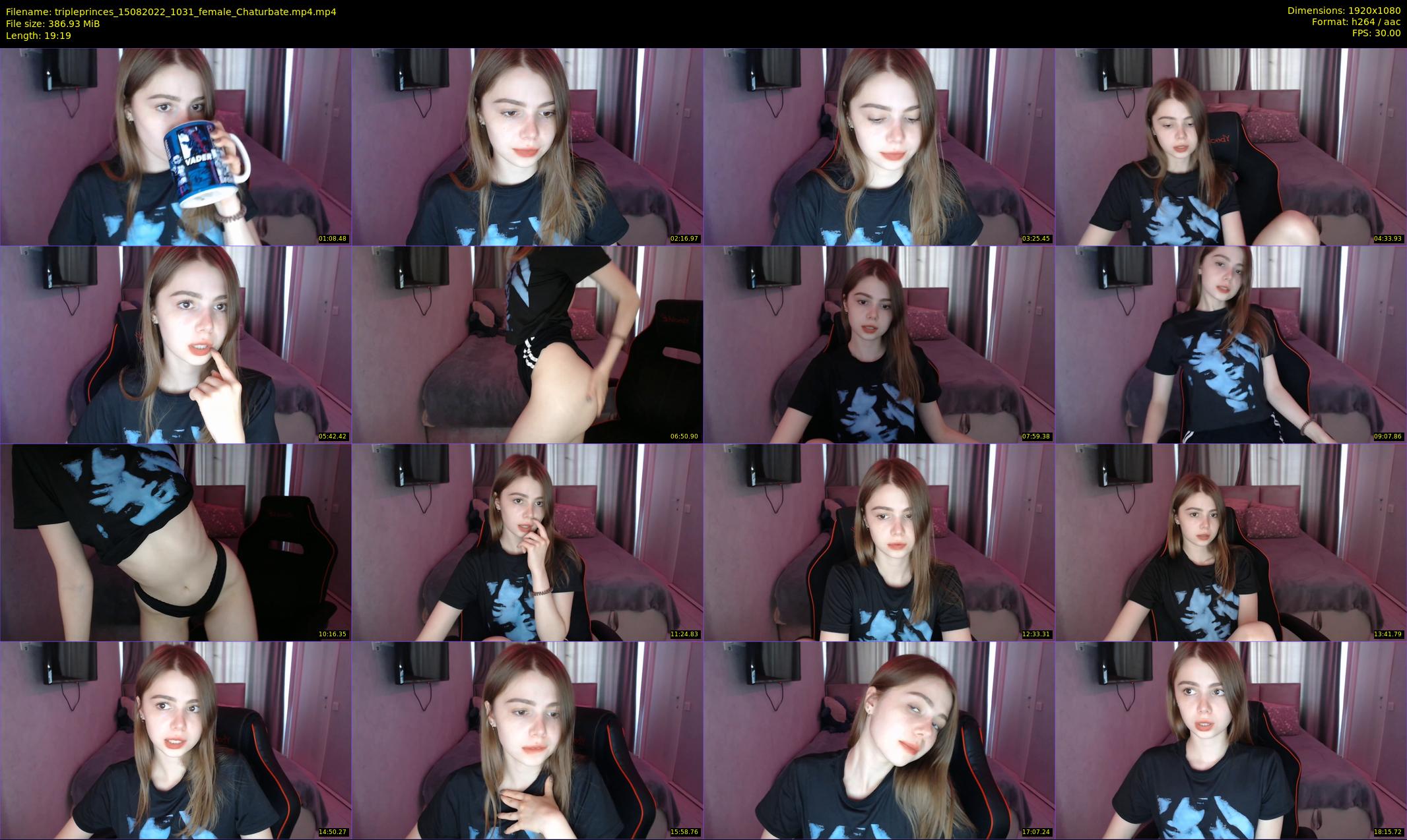 tripleprinces — 20 minute Chaturbate female cam show recording, 1080p, Aug 15, 2022