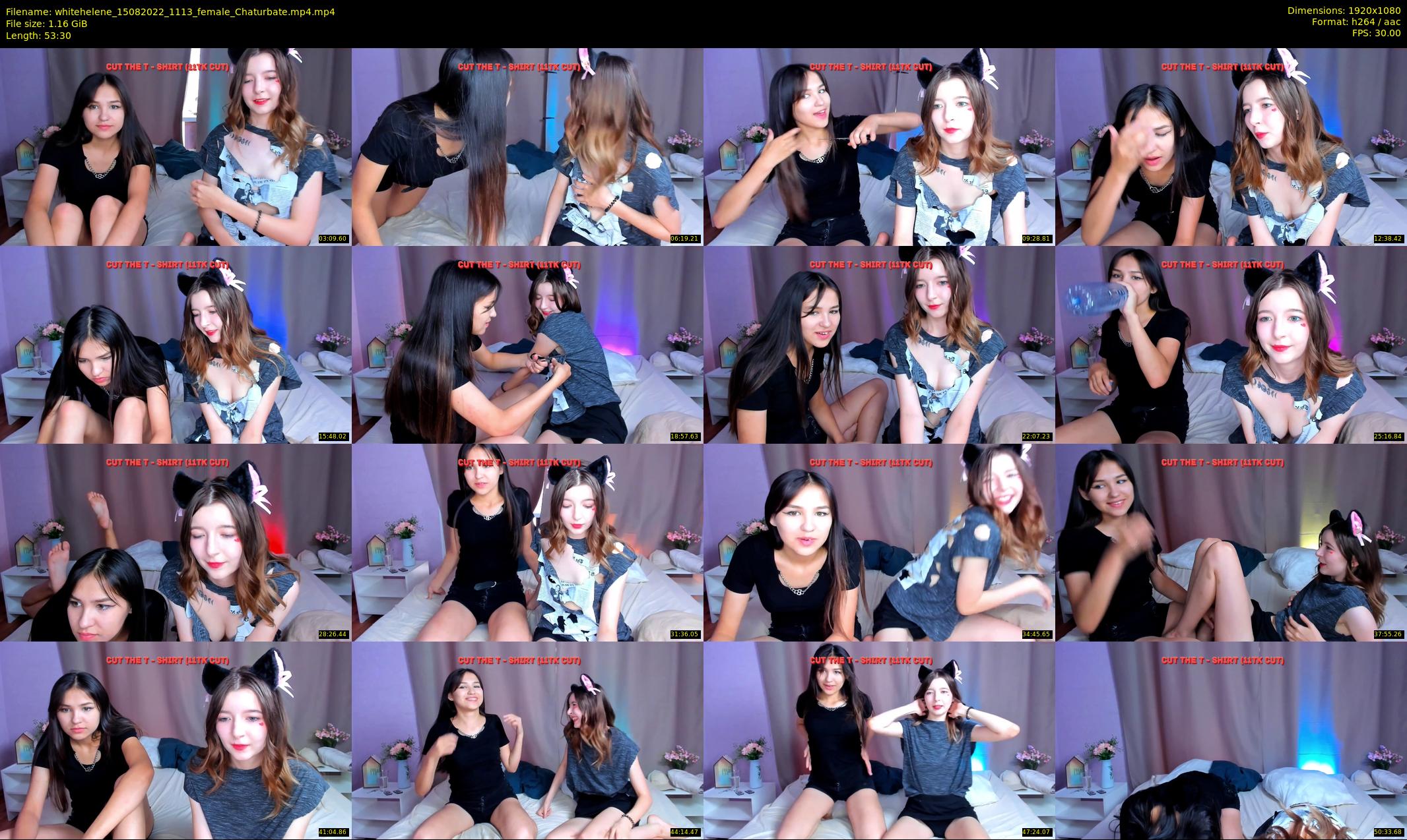 whitehelene — 54 minute Chaturbate female cam show recording, 1080p, Aug 15, 2022