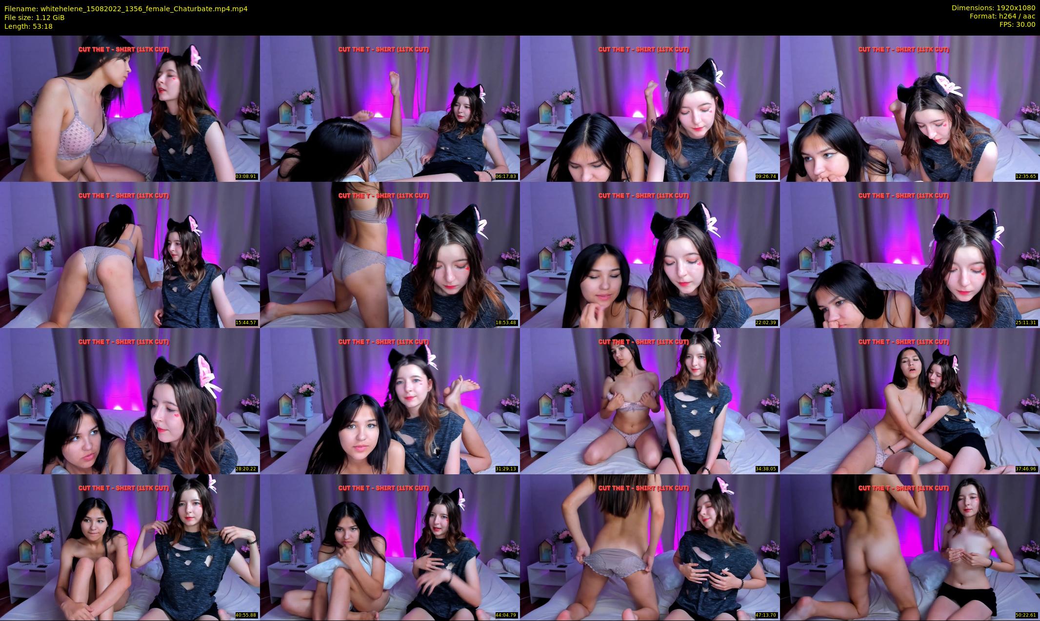 whitehelene — 54 minute Chaturbate female cam show recording, 1080p, Aug 15, 2022
