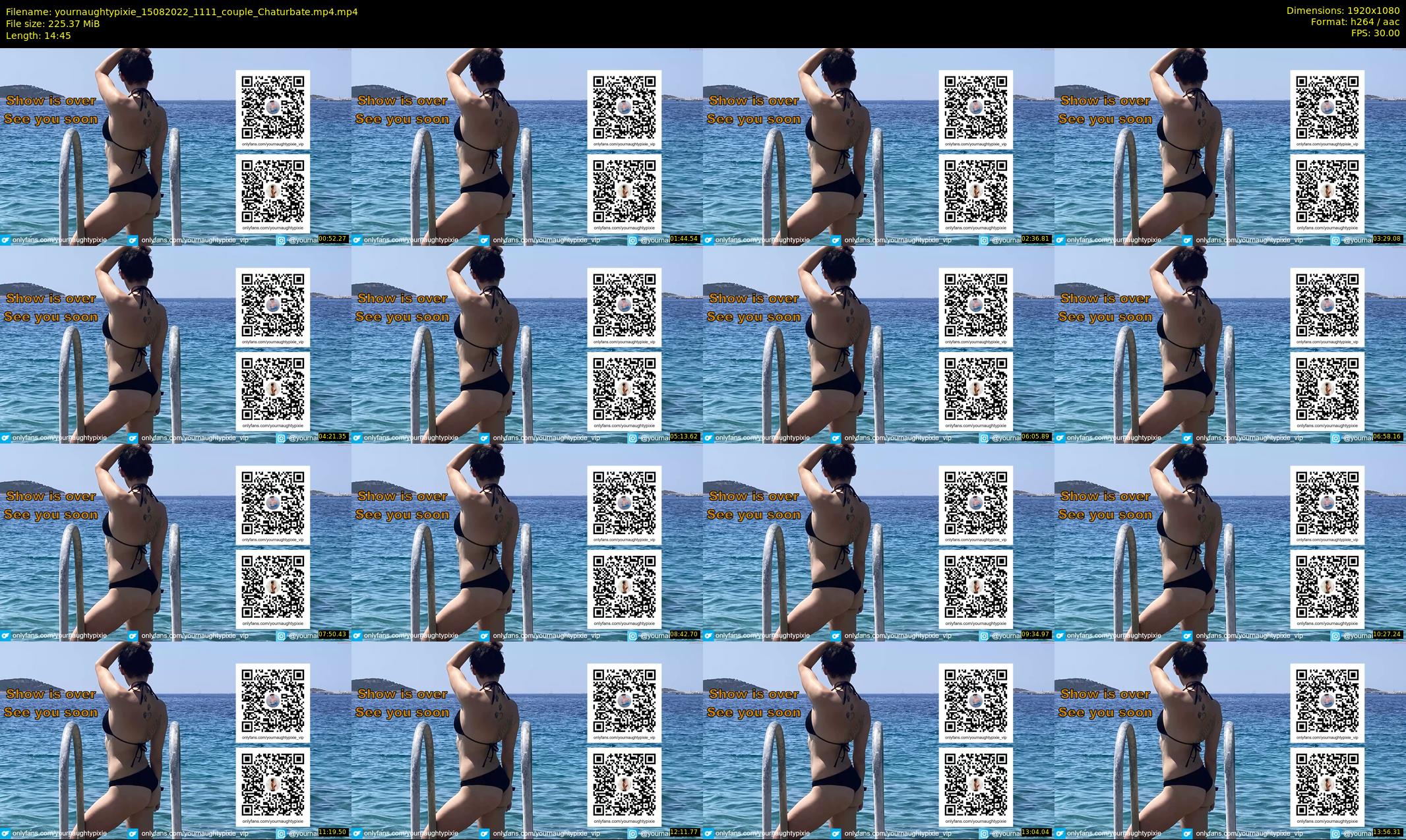 yournaughtypixie — 15 minute Chaturbate couple cam show recording, 1080p, Aug 15, 2022