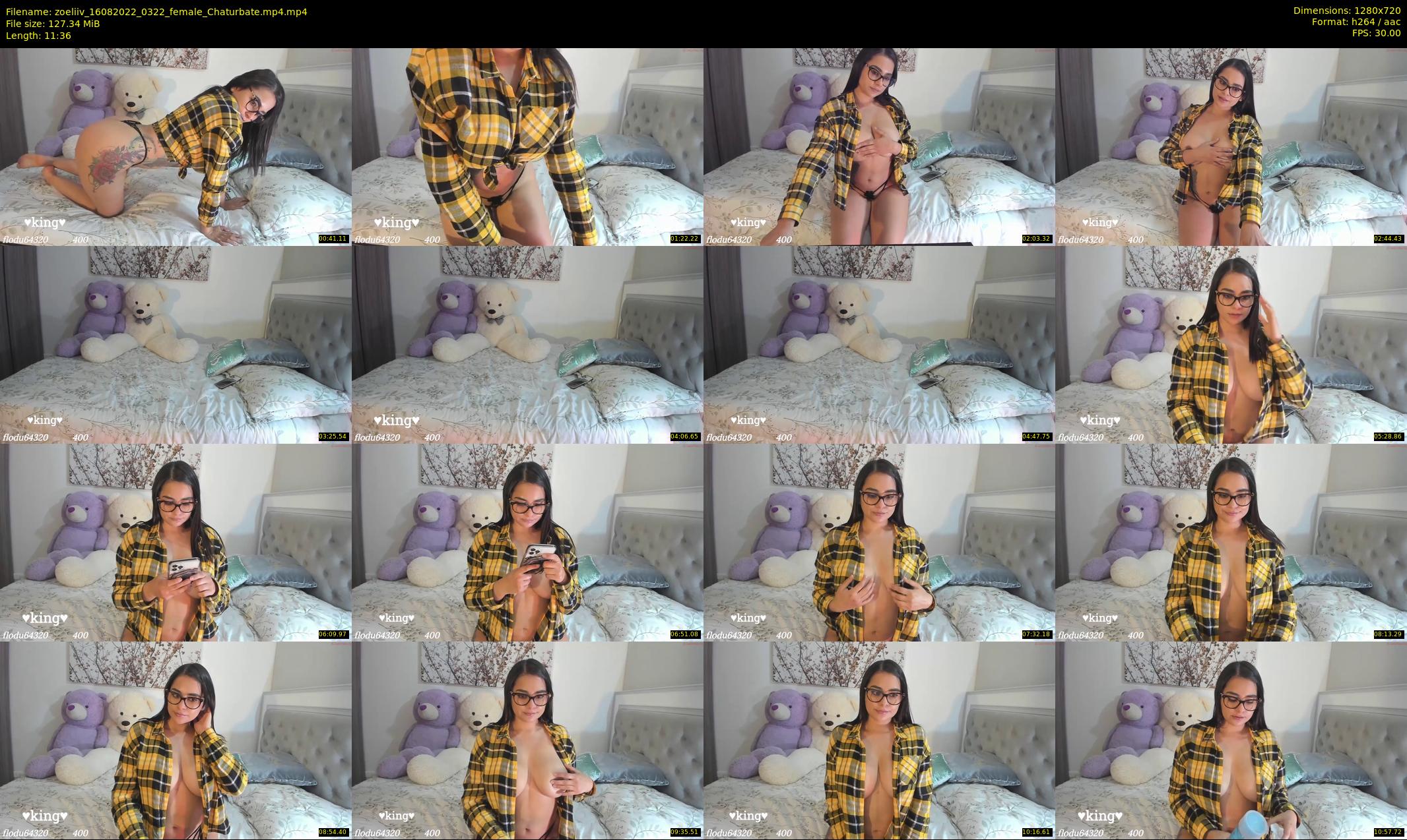 zoeliiv — 12 minute Chaturbate female cam show recording, 720p, Aug 16, 2022