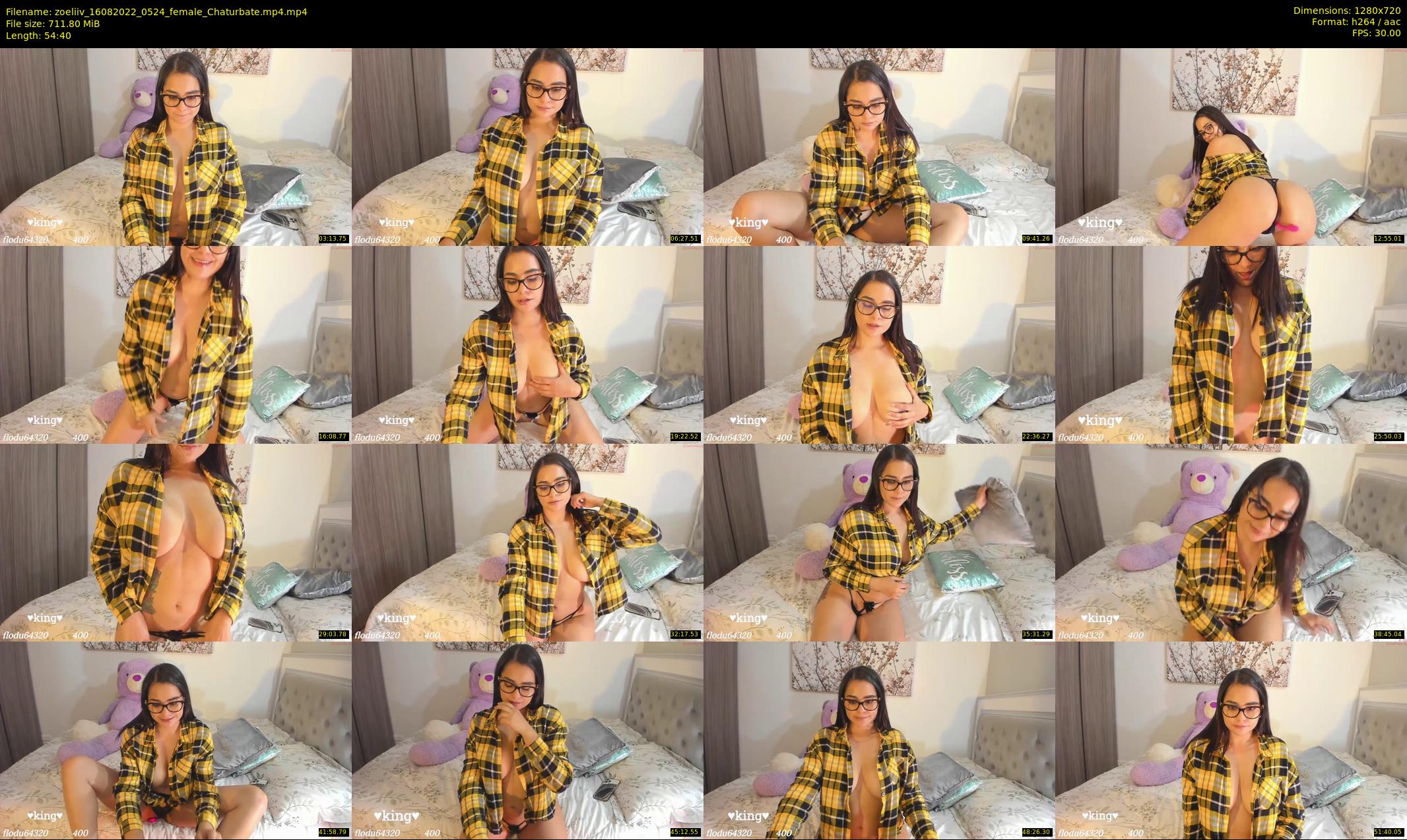 zoeliiv — 55 minute Chaturbate female cam show recording, 720p, Aug 16, 2022