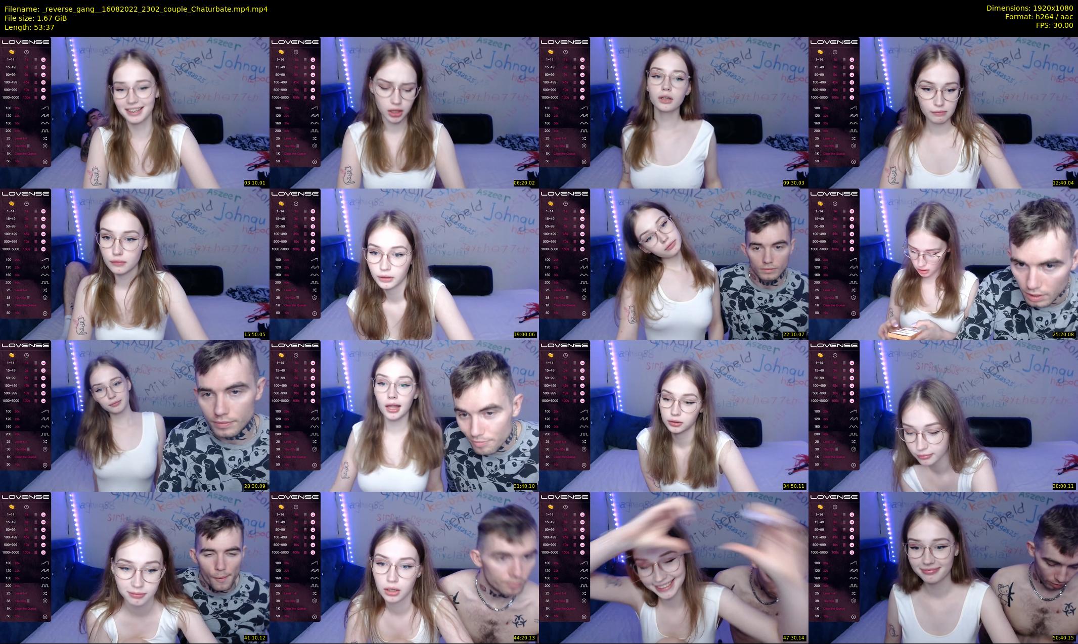 _reverse_gang_ — 54 minute Chaturbate couple cam show recording, 1080p, Aug 16, 2022