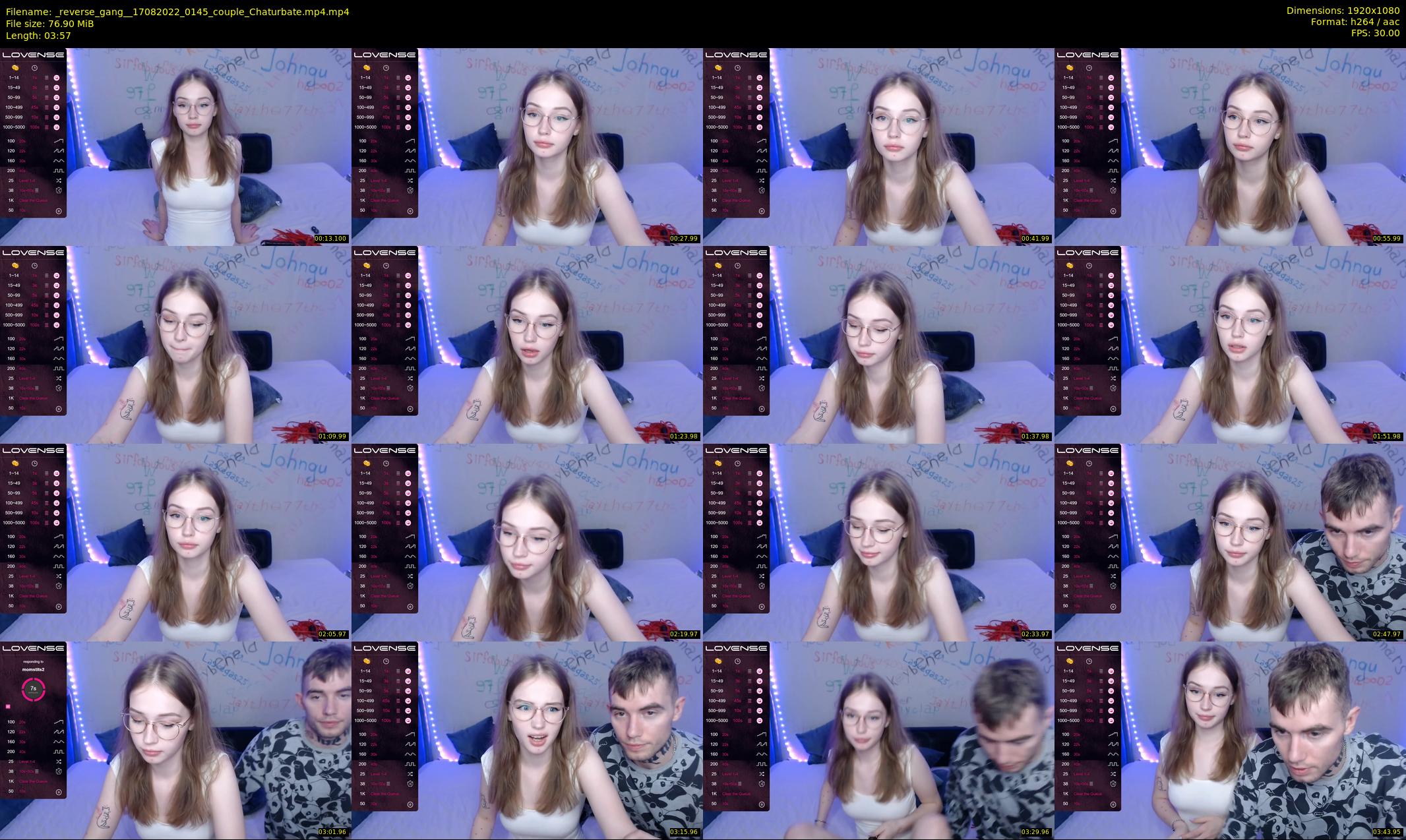 _reverse_gang_ — 4 minute Chaturbate couple cam show recording, 1080p, Aug 17, 2022