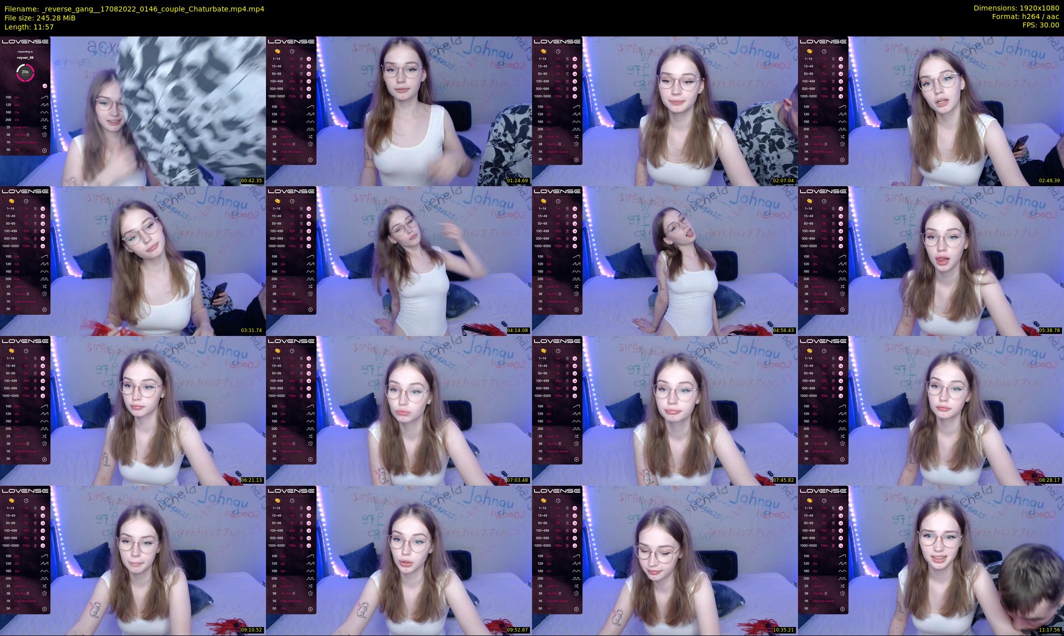 _reverse_gang_ — 12 minute Chaturbate couple cam show recording, 1080p, Aug 17, 2022