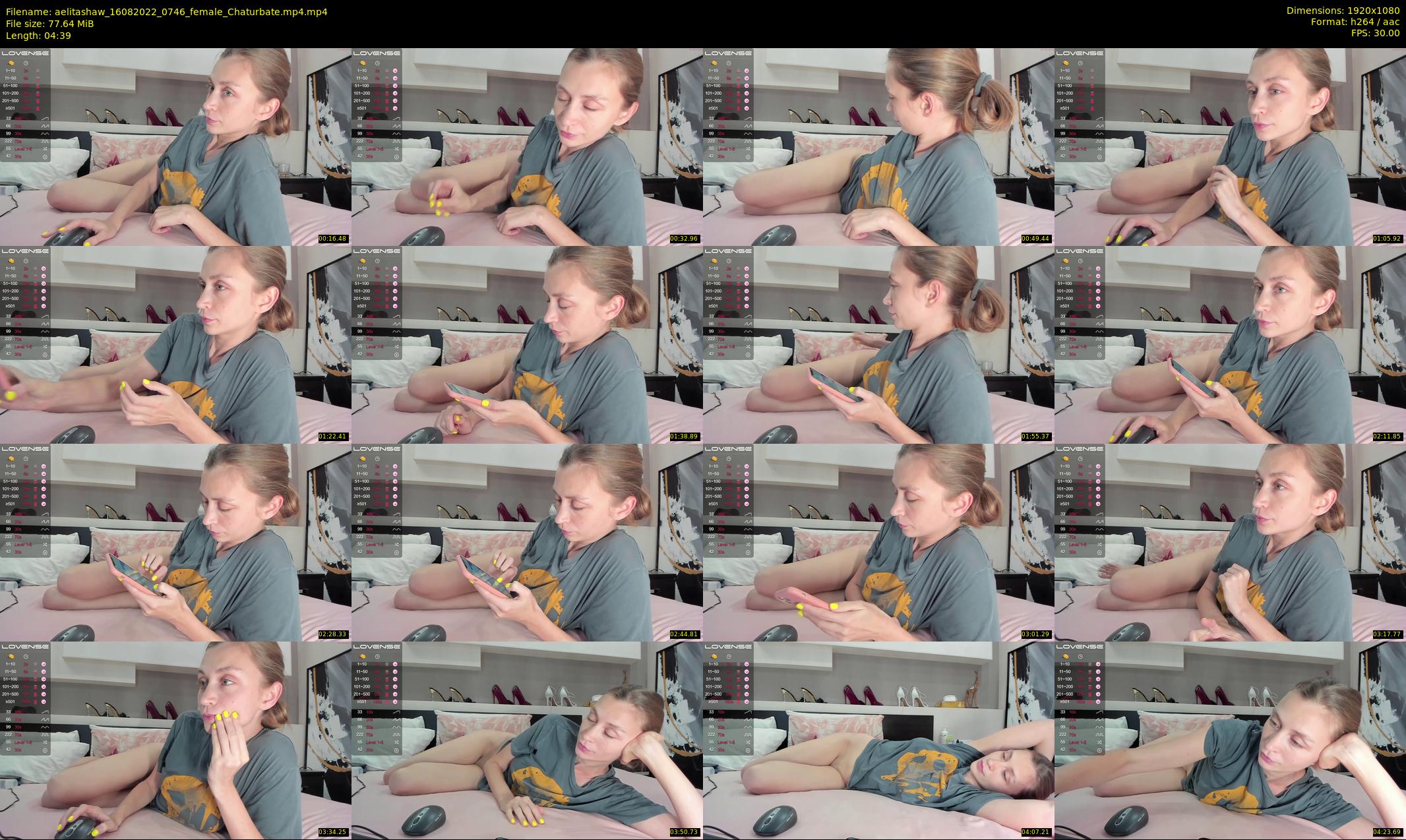 aelitashaw — 5 minute Chaturbate female cam show recording, 1080p, Aug 16, 2022