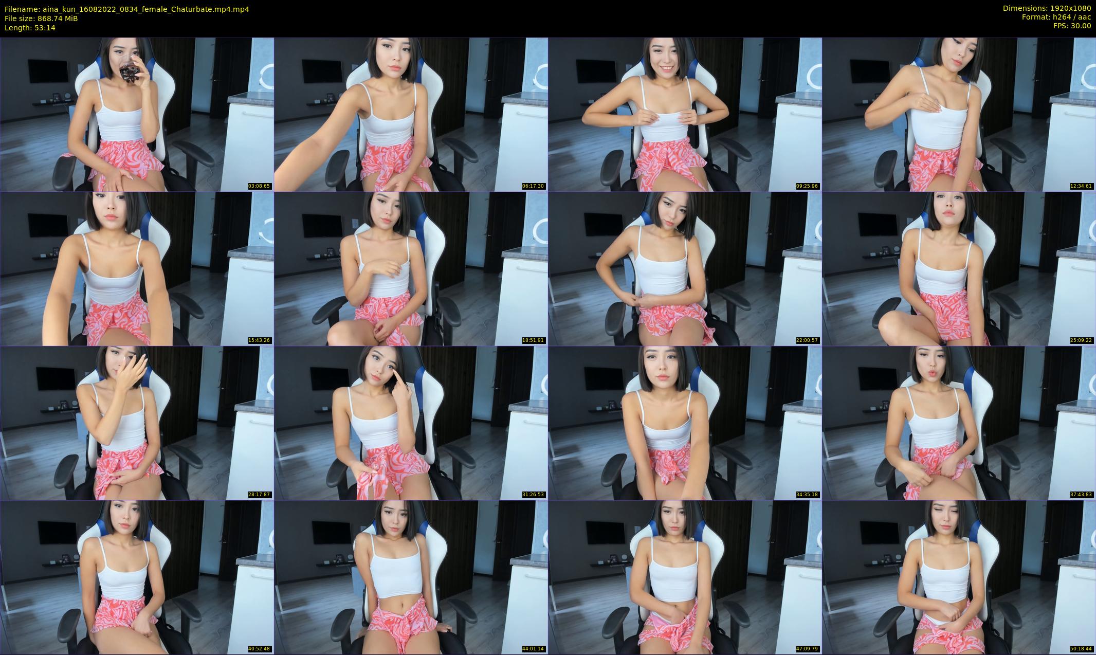 aina_kun — 54 minute Chaturbate female cam show recording, 1080p, Aug 16, 2022