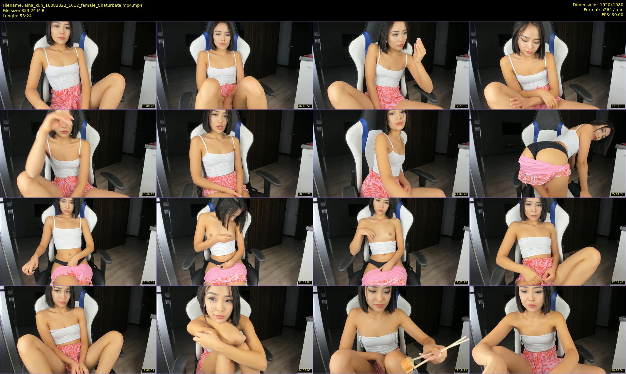 aina_kun — 54 minute Chaturbate female cam show recording, 1080p, Aug 16, 2022