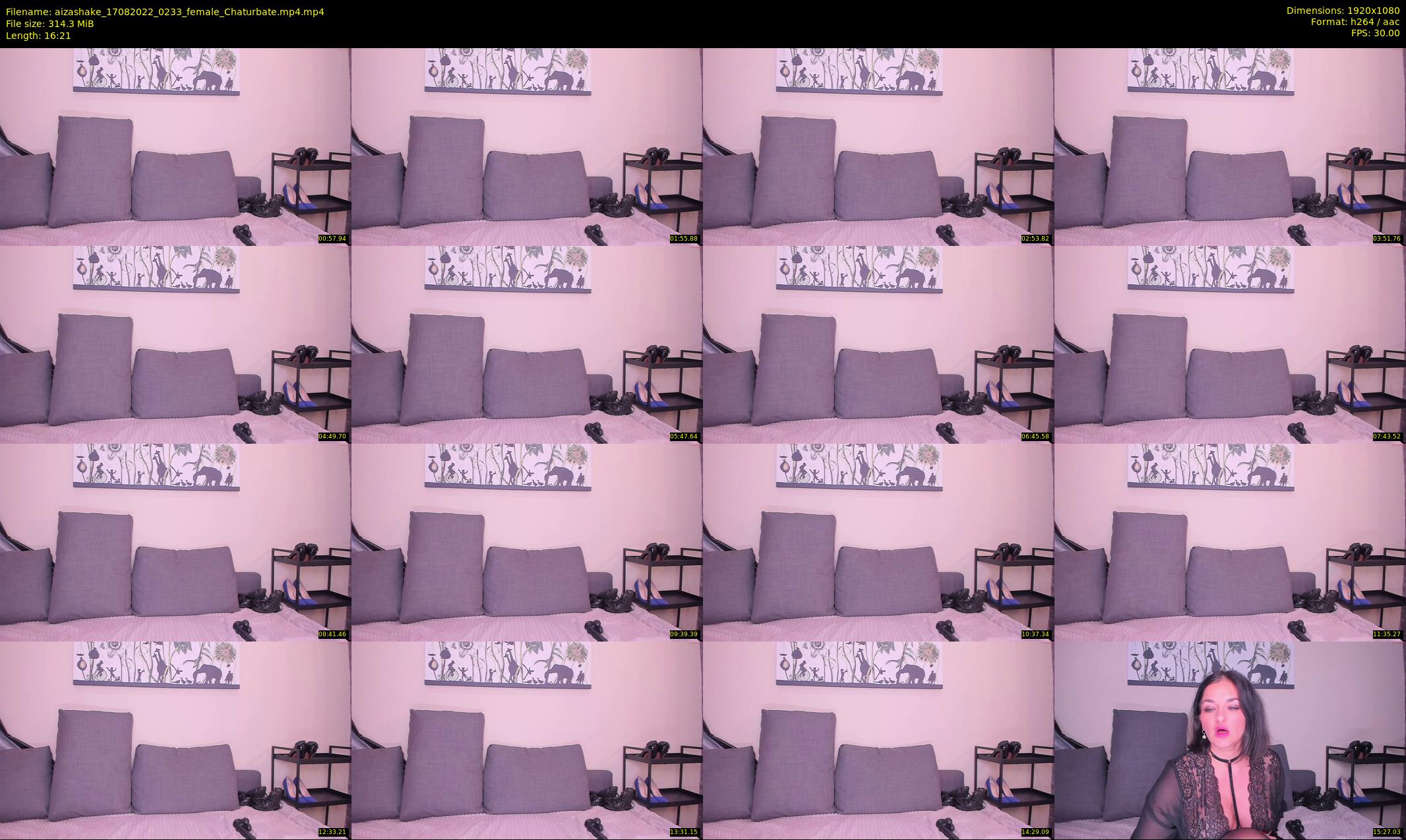 aizashake — 17 minute Chaturbate female cam show recording, 1080p, Aug 17, 2022