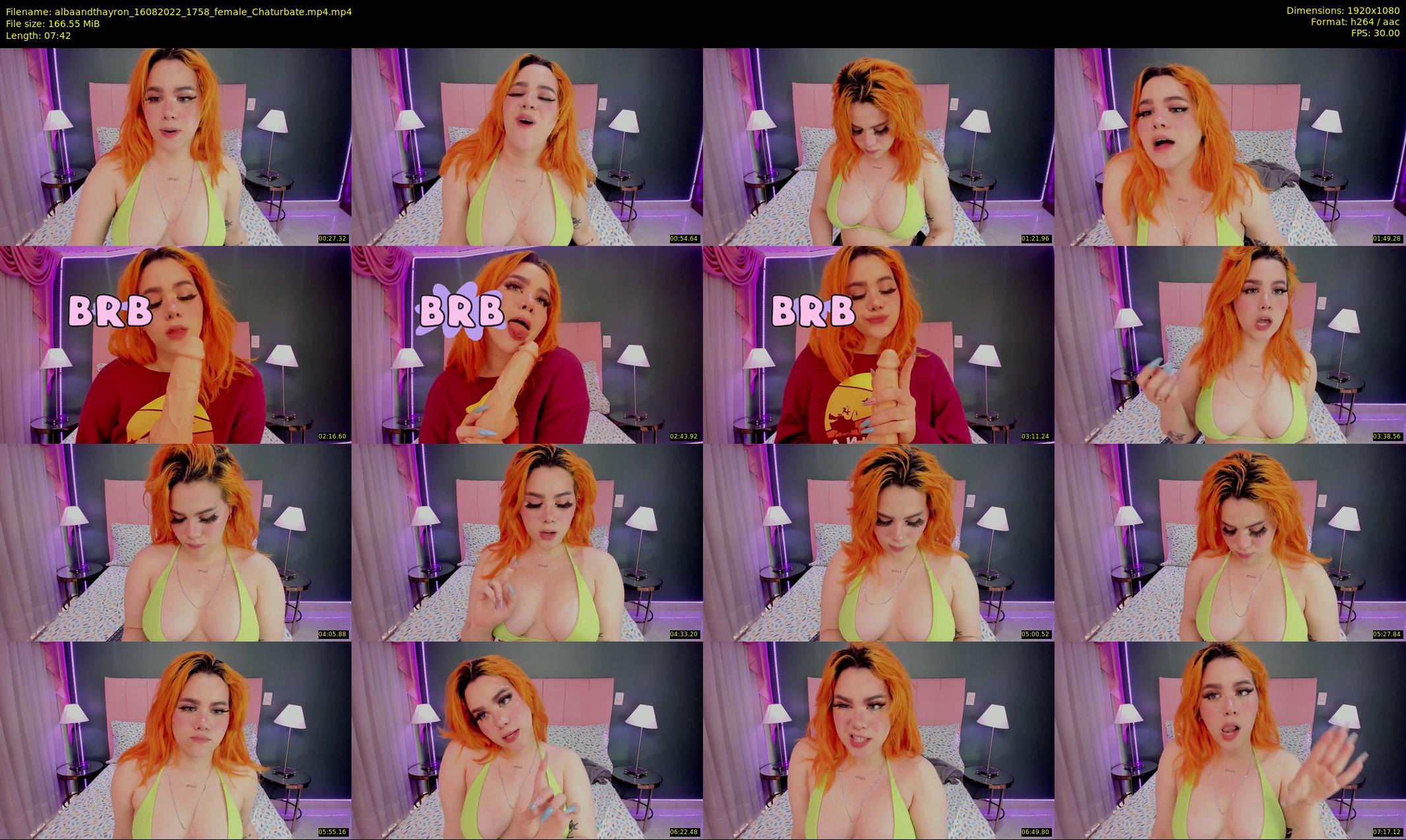 albaandthayron — 8 minute Chaturbate couple cam show recording, 1080p, Aug 16, 2022