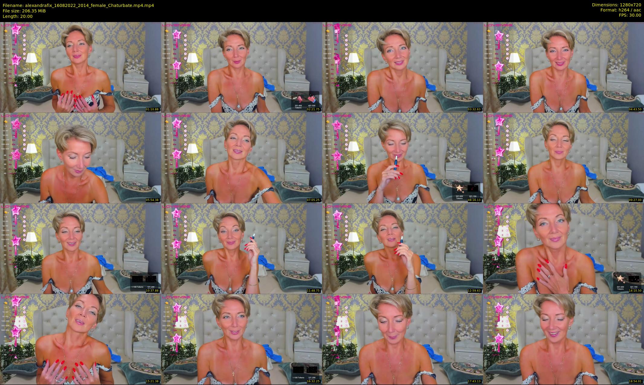 alexandrafix — 20 minute Chaturbate female cam show recording, 720p, Aug 16, 2022