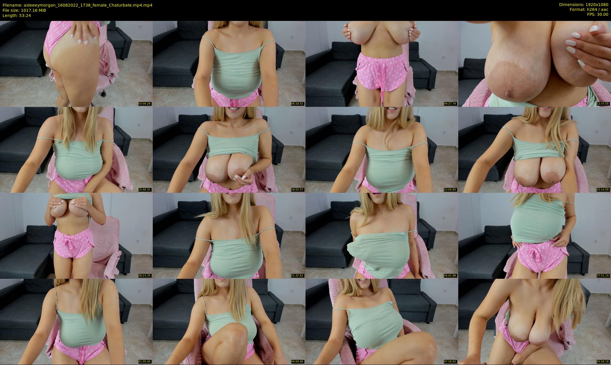 asleeeymorgan — 54 minute Chaturbate female cam show recording, 1080p, Aug 16, 2022