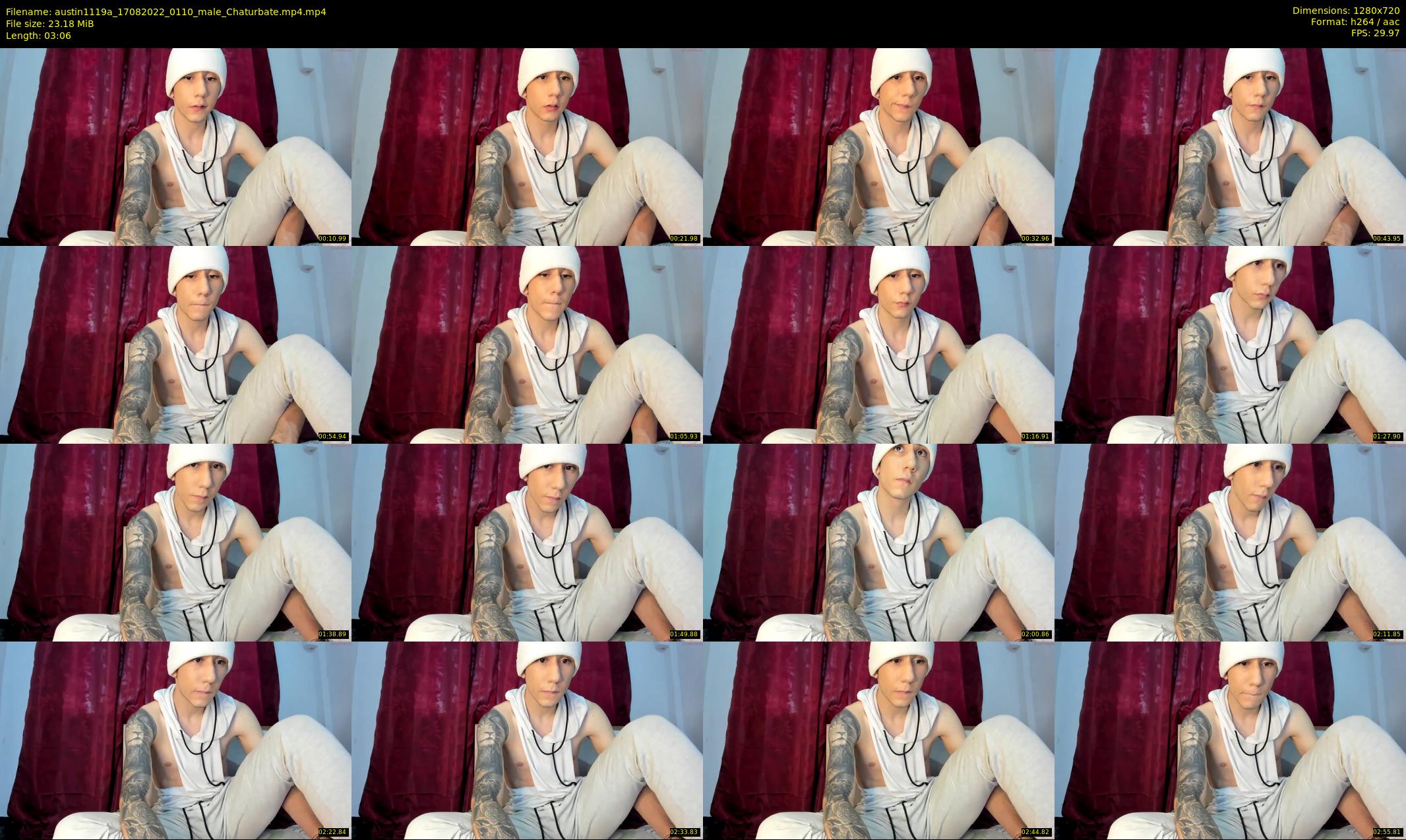 austin1119a — 4 minute Chaturbate male cam show recording, 720p, Aug 17, 2022