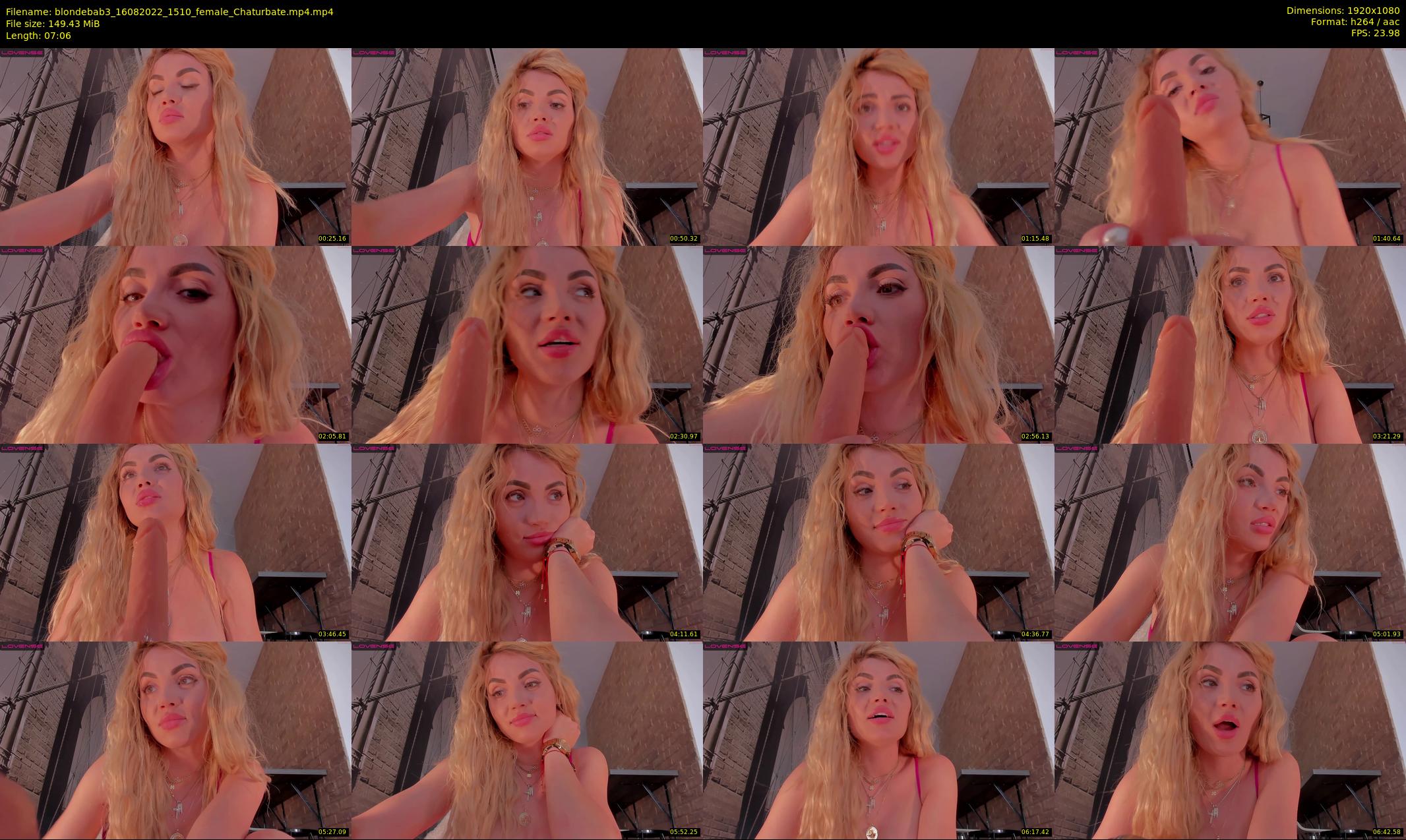 blondebab3 — 8 minute Chaturbate female cam show recording, 1080p, Aug 16, 2022